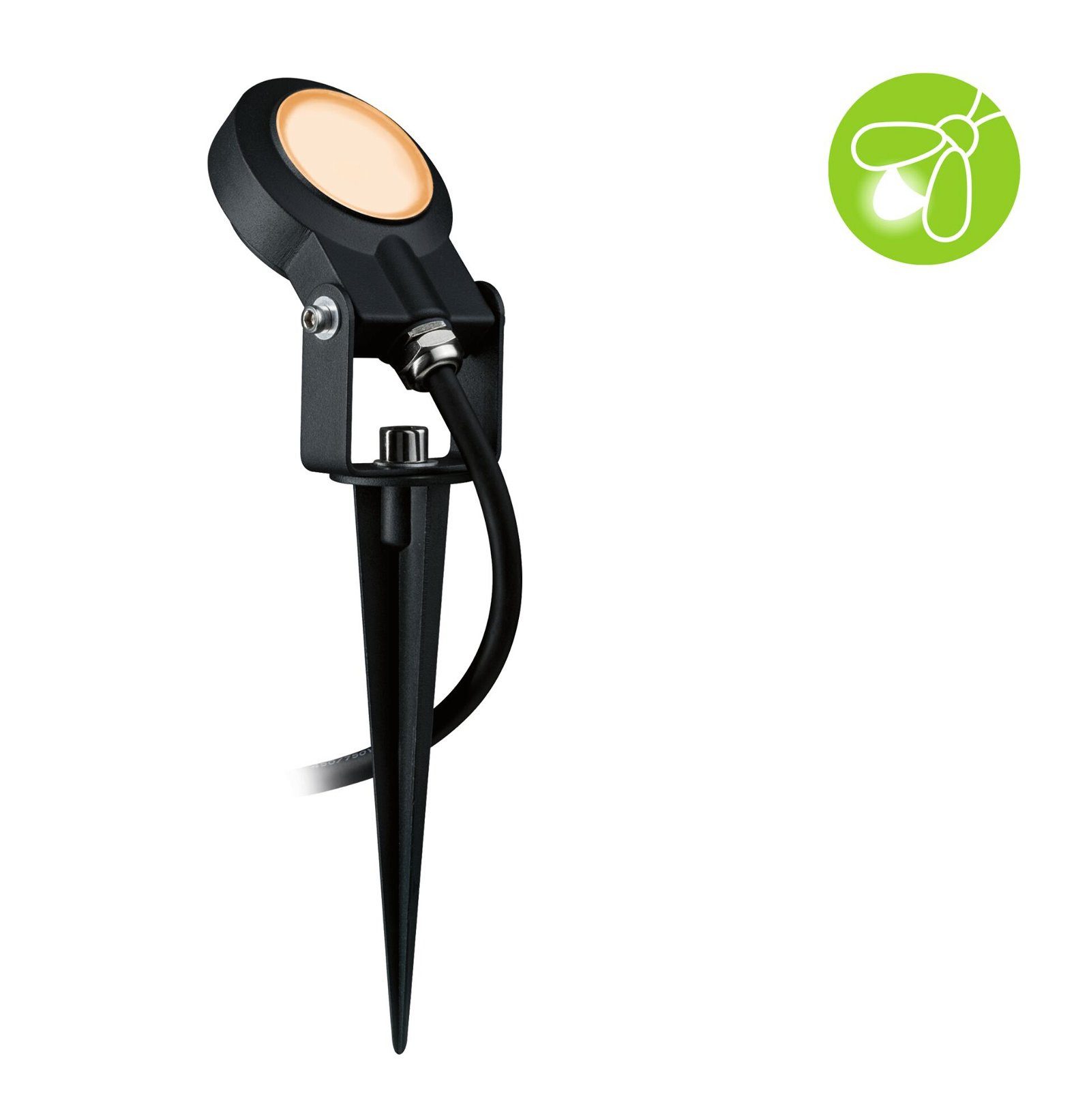 Paulmann LED Gartenstrahler Plug & Shine Sting Einzelspot IP67 2200K 6,3W Anthrazit, LED fest integriert, insektenfreundlich