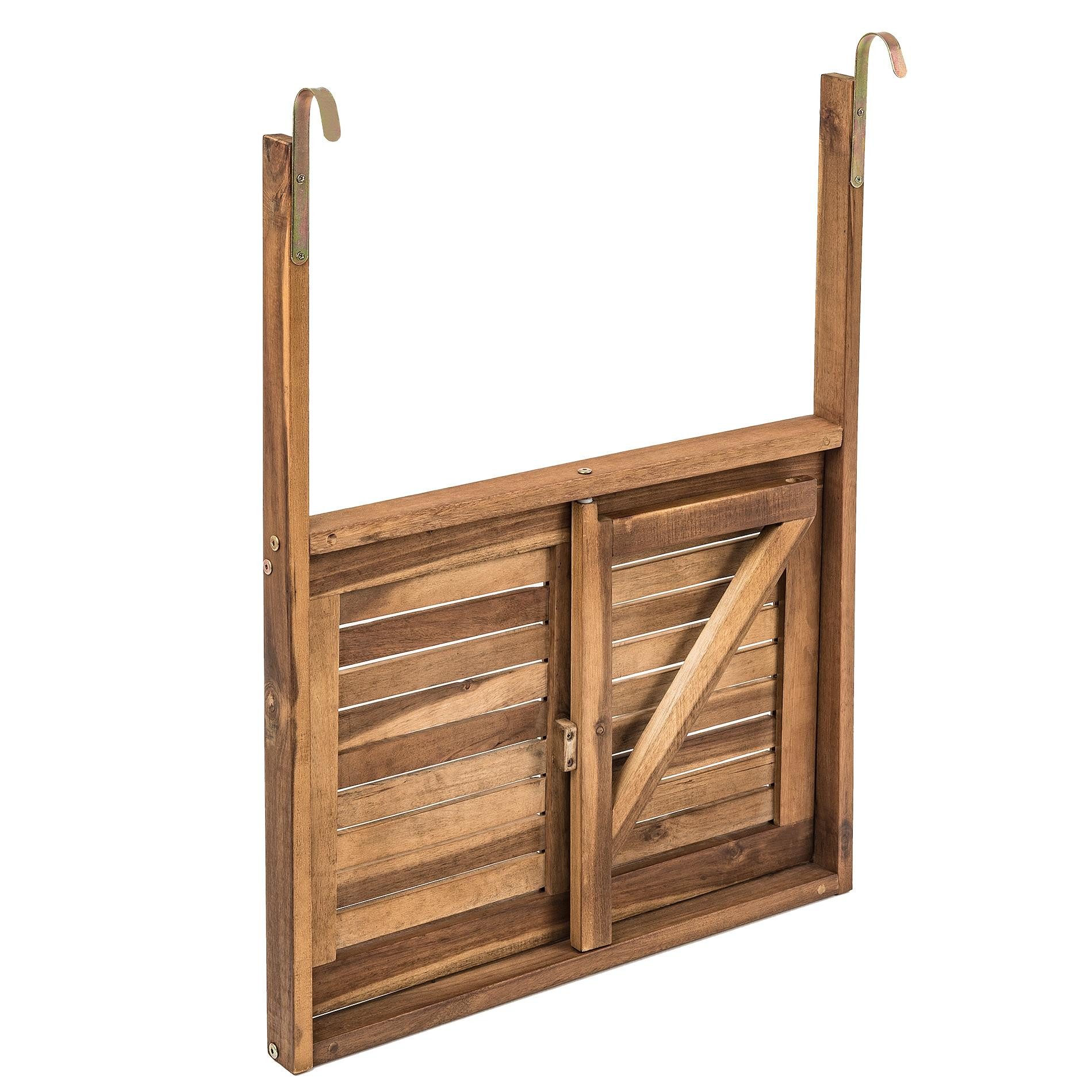 ESTEXO Gartentisch Balkontisch Hängetisch Balkonhängetisch Klappbar Klapptisch Balkon T