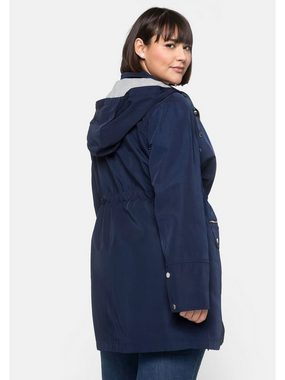 Sheego Langjacke Große Größen aus Techno-Twill