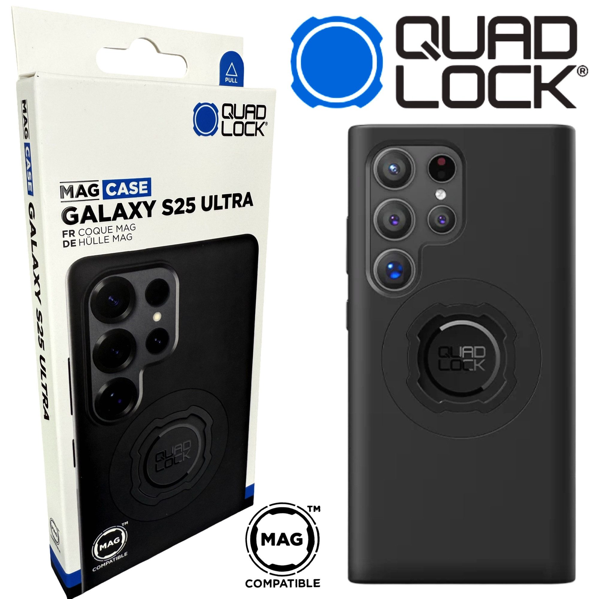 Quad Lock Handy-Halterung QUAD LOCK MAG Case Handy Schutz Hülle passend für Galaxy S25 Ultra