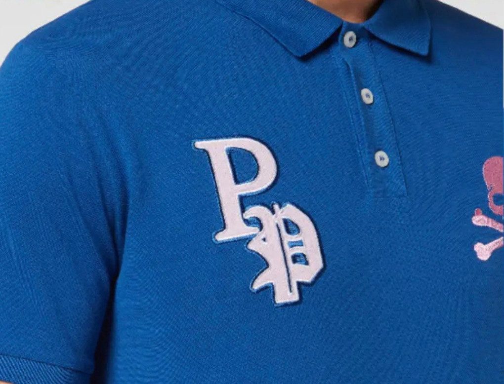 PHILIPP PLEIN Poloshirt SS Multi Skull Logo Polohemd