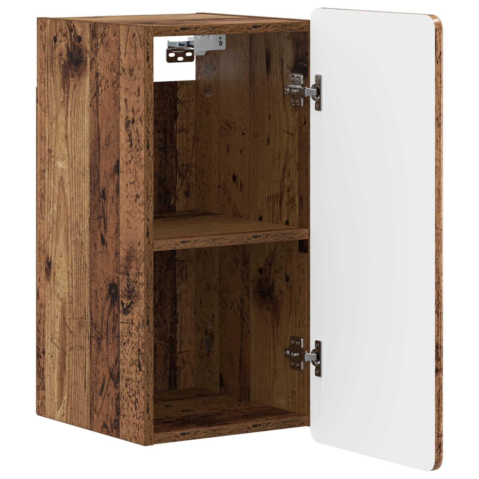vidaXL Badezimmerspiegelschrank Badezimmer-Wandschrank ZWOLLE Altholz 30 x 31 x 63 cm
