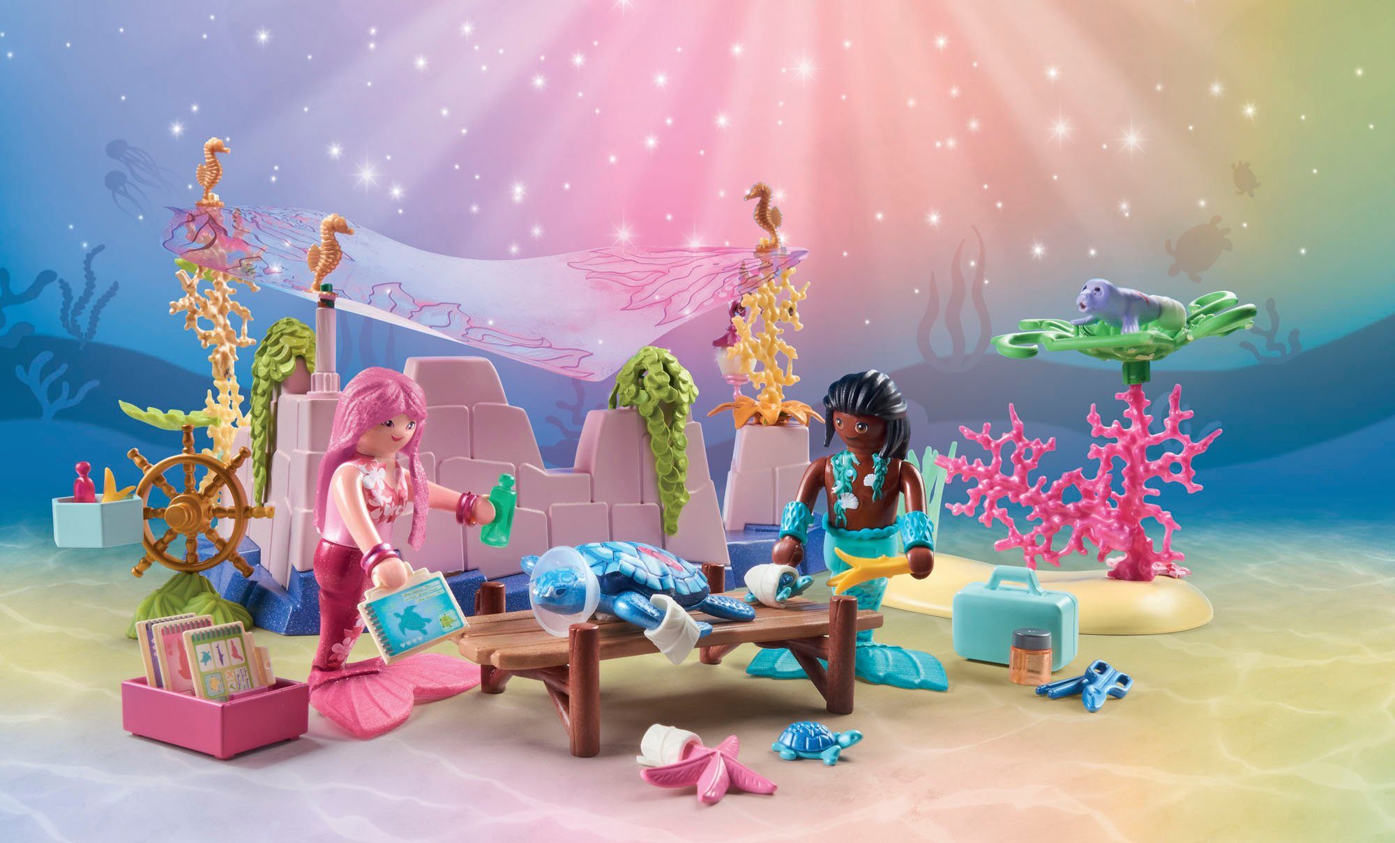 Playmobil® Unterwasser-Tierpflege der Meeresbewohner (71499) Konstruktions- günstig online kaufen