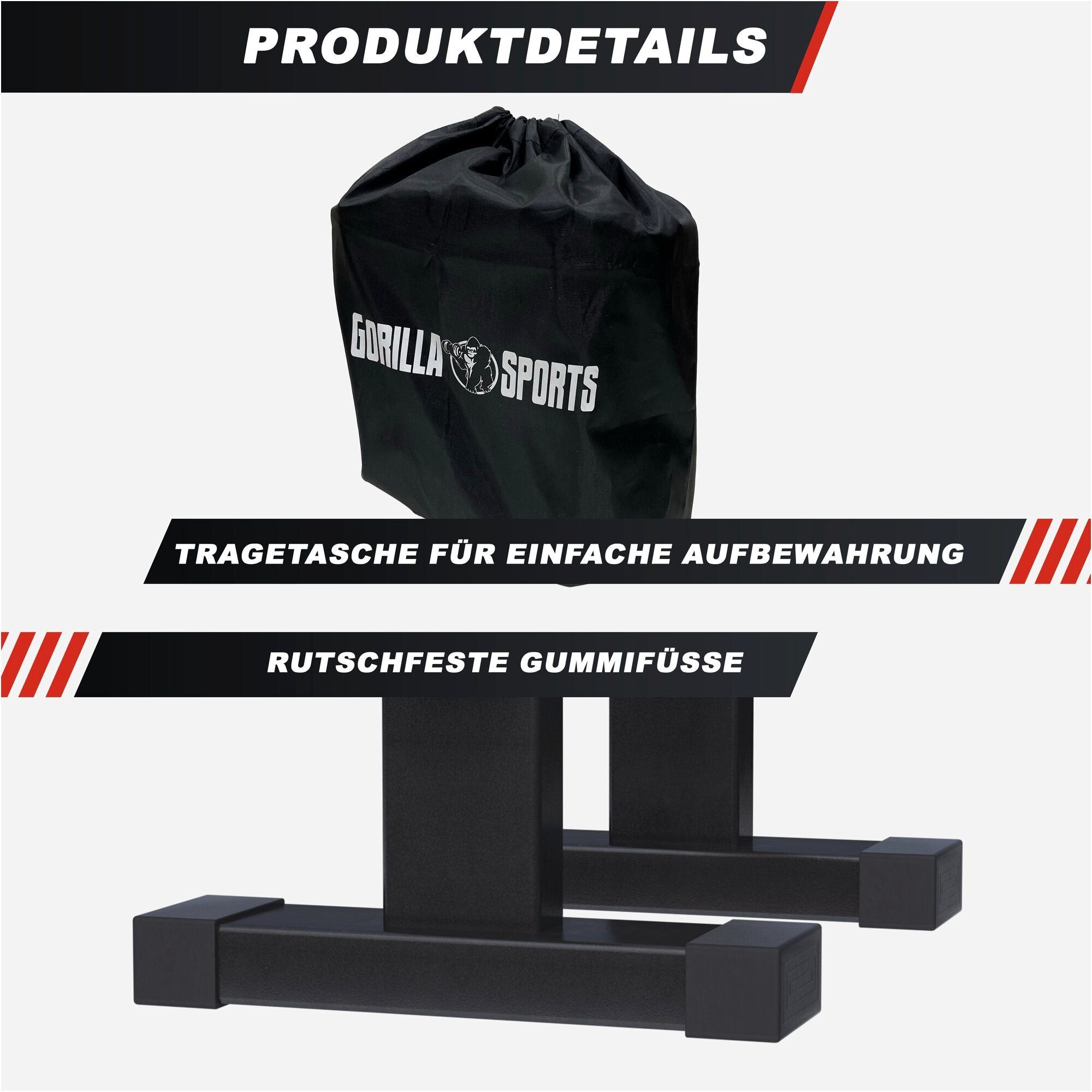 GORILLA SPORTS Handstandtrainer Liegestützgriffe - 2er Set (1-St)