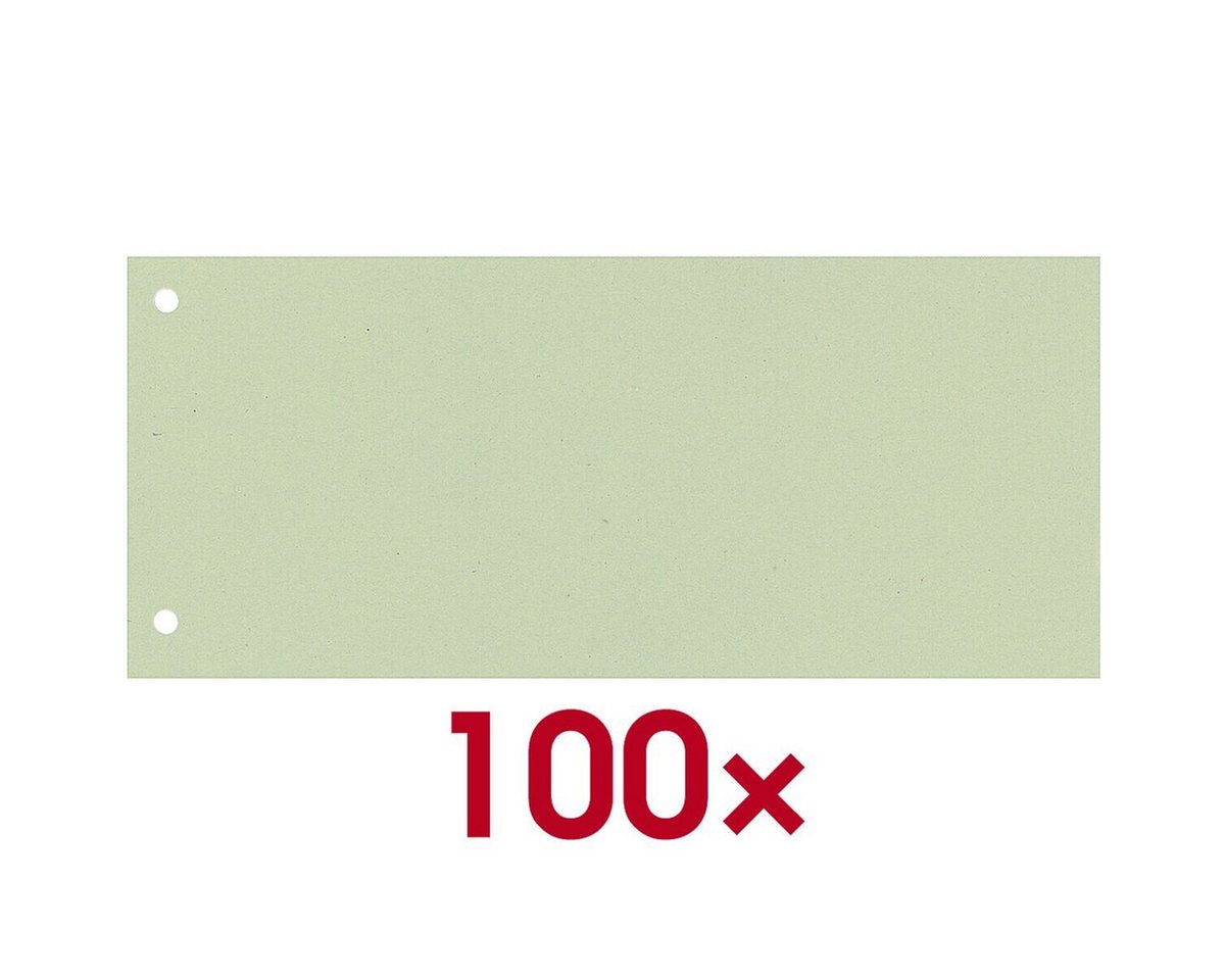 Otto Office Nature Abheftstreifen, Recycling-Karton Rechteck 24/10,5 cm, 2-fach Lochung