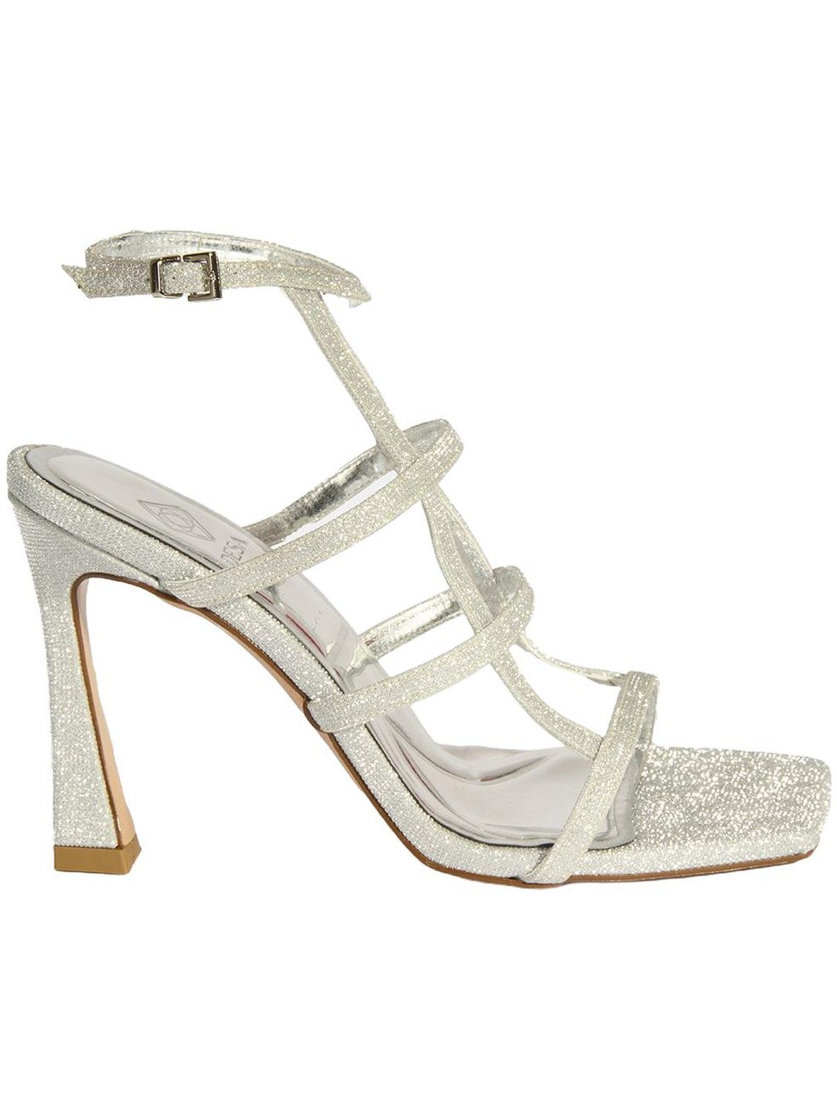 Desa Damen-Peeptoe-Pumps – Obermaterial aus Textil, Futter aus Kunstleder, Sandale