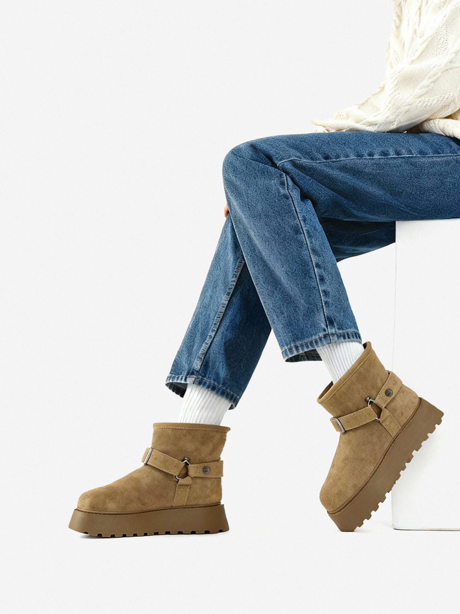 G-STAR G Star Raw Damen-Schneestiefel Beige G-STAR RAW-CEO-ZEHRA-01 Beige Dun Winterstiefel