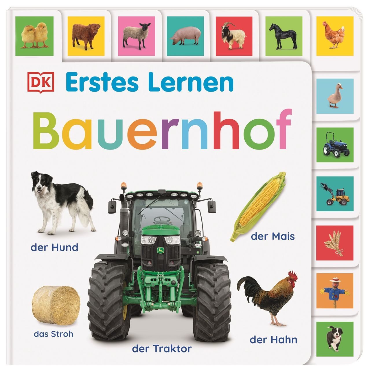 Erstes Lernen. Bauernhof / DK Erstes Lernen, Pappbilderbuch mit Griff-Register und über 160 Fotos ab 1 Jahr