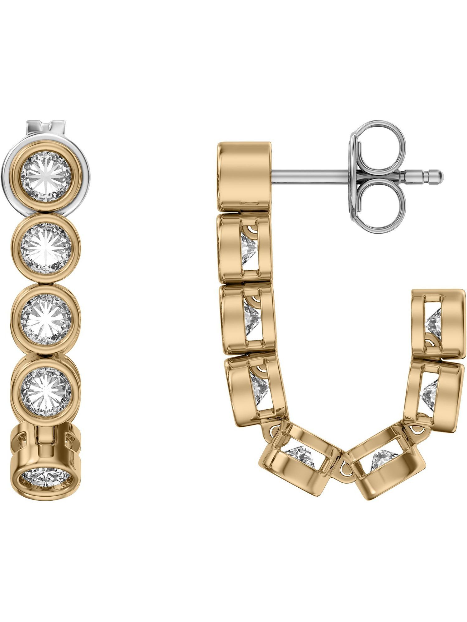 SKAGEN Paar Ohrhänger Skagen Damen-Ohrhänger Metall Glasstein