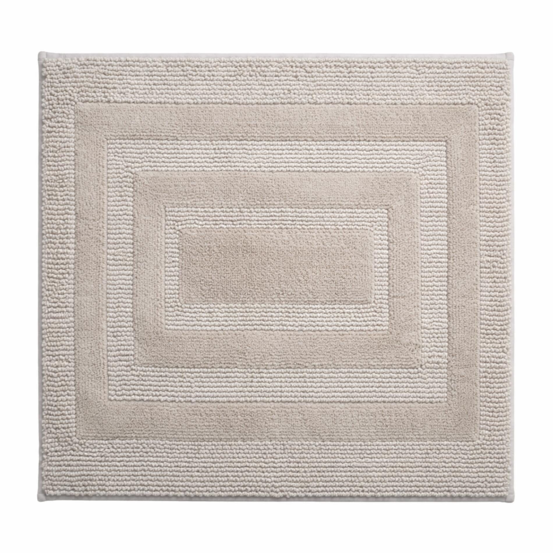 Ridder Badematte Shore beige, Höhe 50 mm, 100% Polyester-Microfaser