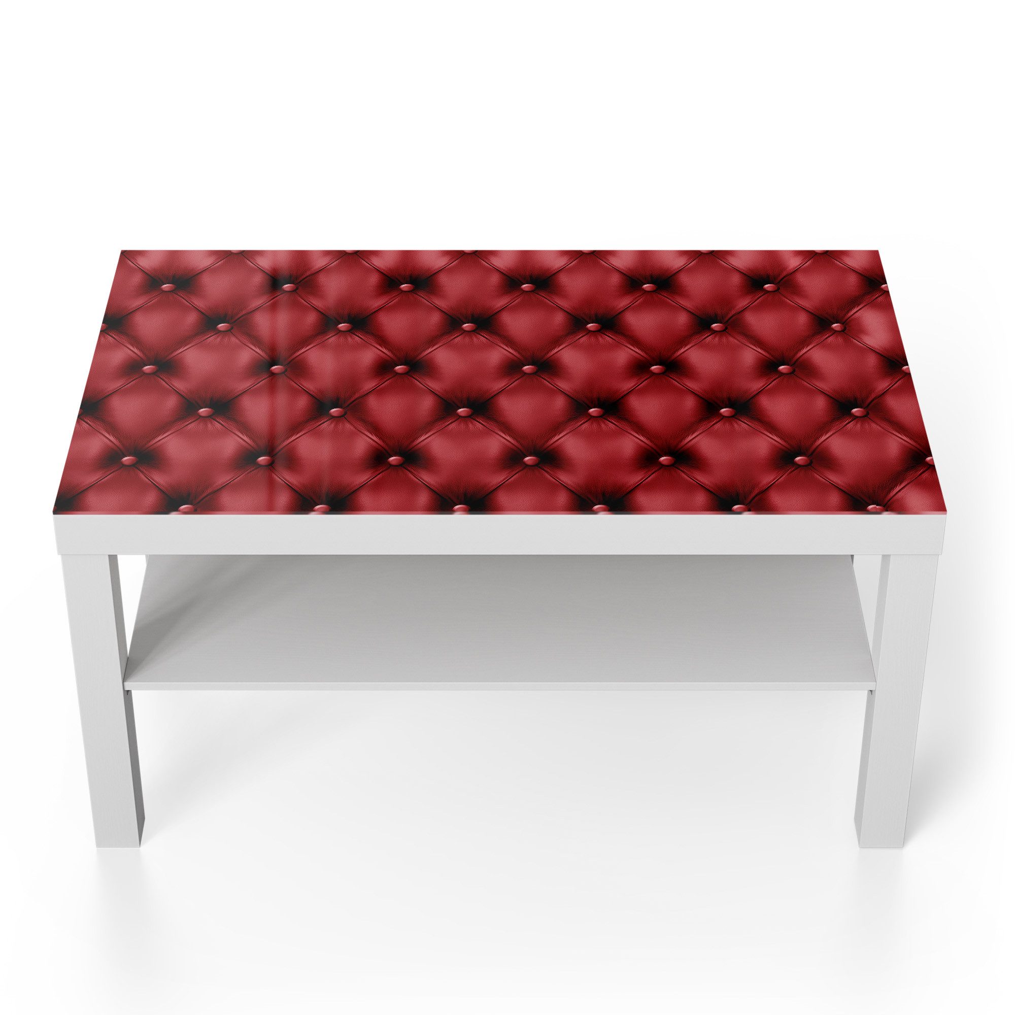 DEQORI Couchtisch 'Rote Eleganz', Glas Beistelltisch günstig online kaufen