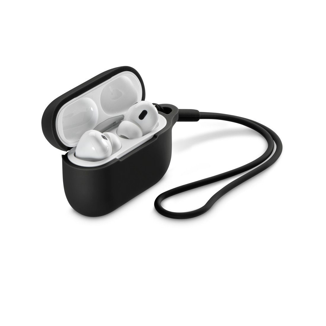 Hama Kopfhörer-Schutzhülle Schutzhülle aus Silikon für das Ladecase AirPods 1. Generation, Kratzfestes Sleeve, Ultra Slim, Wireless Charging kompatibel