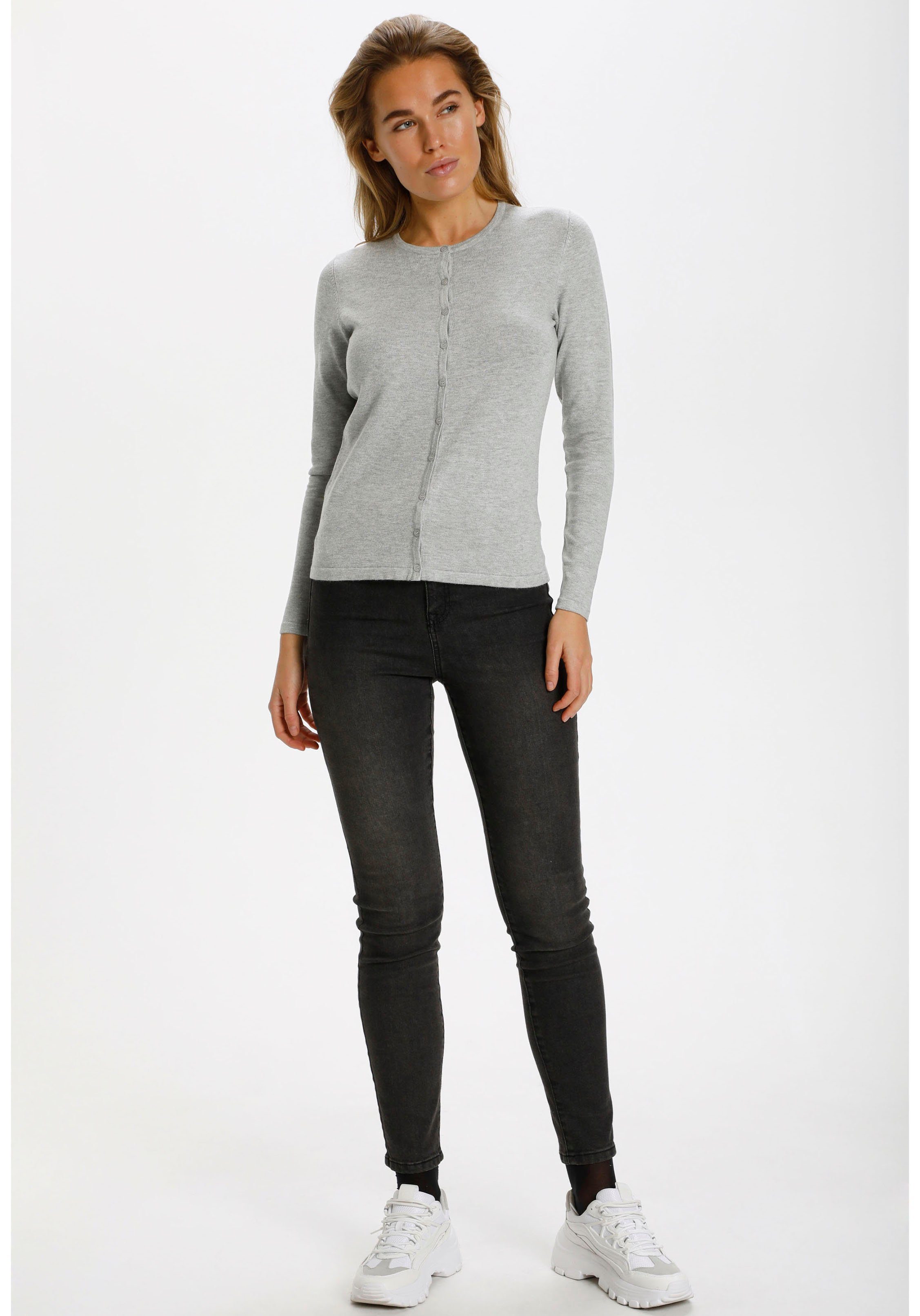 Saint Tropez Strickjacke A8661, MilaSZ R-Neck Cardigan Viskosemischung, Classic fit