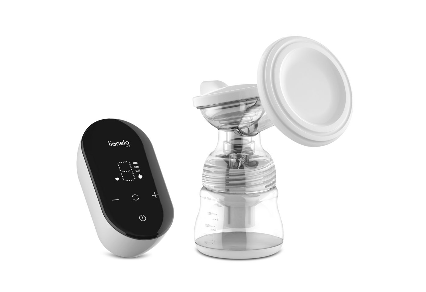 lionelo Elektrische Milchpumpe FIDI GO, Set, Set, LED-Anzeige BPA-freie Netzstrom Batterien