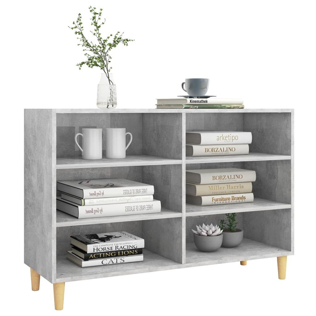 vidaXL Sideboard NA Sideboard Regal Betongrau 103,5x35x70 cm Spanplatte