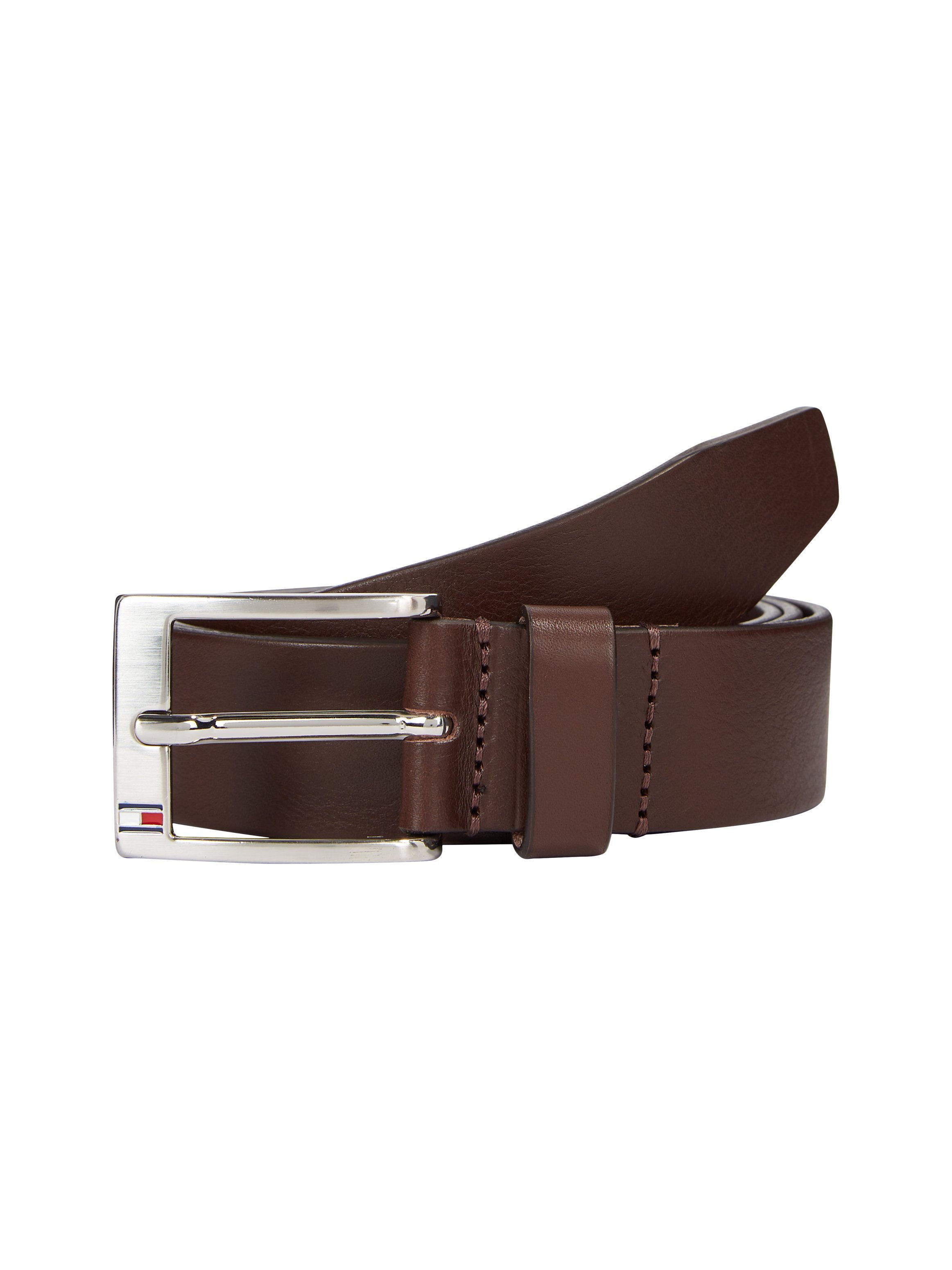 Tommy Hilfiger Ledergürtel New Aly Belt mit quadratischer Logo-Metallschnalle