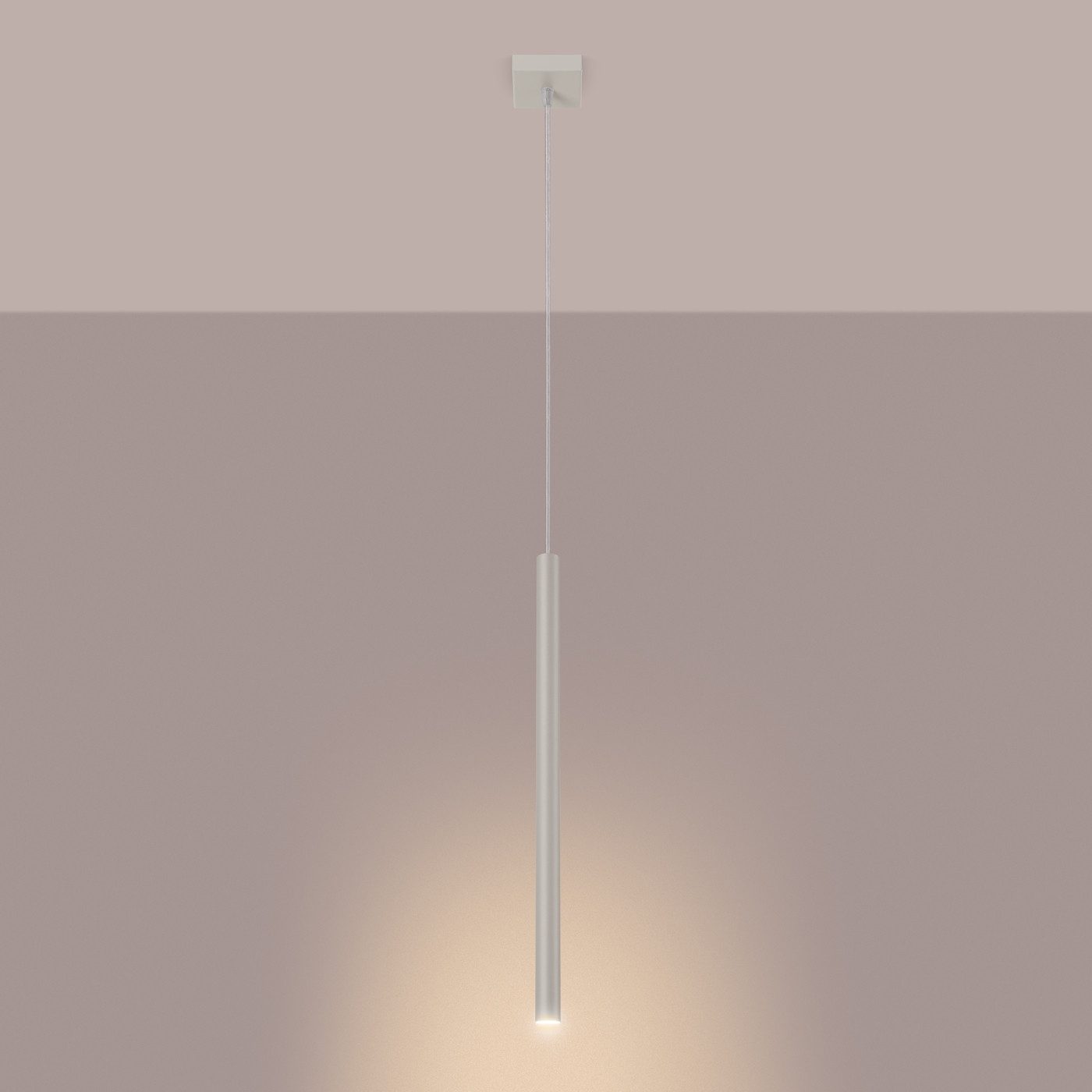 SOLLUX lighting Hängeleuchte Pendelleuchte Pastelo 1 Beige, Nicht enthalten – Bild 3 von 5