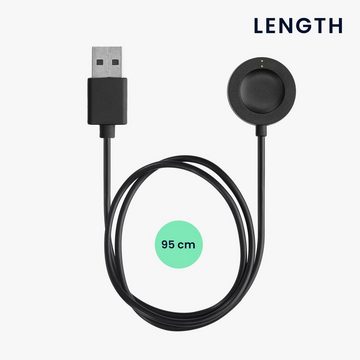 kwmobile USB Ladekabel für Fossil Gen 6 5 4 Smartwatch / Skagen Falster 2 - Elektro-Kabel, USB Lade Kabel für Fossil Gen 6 5 4 Smartwatch / Skagen Falster 2 -