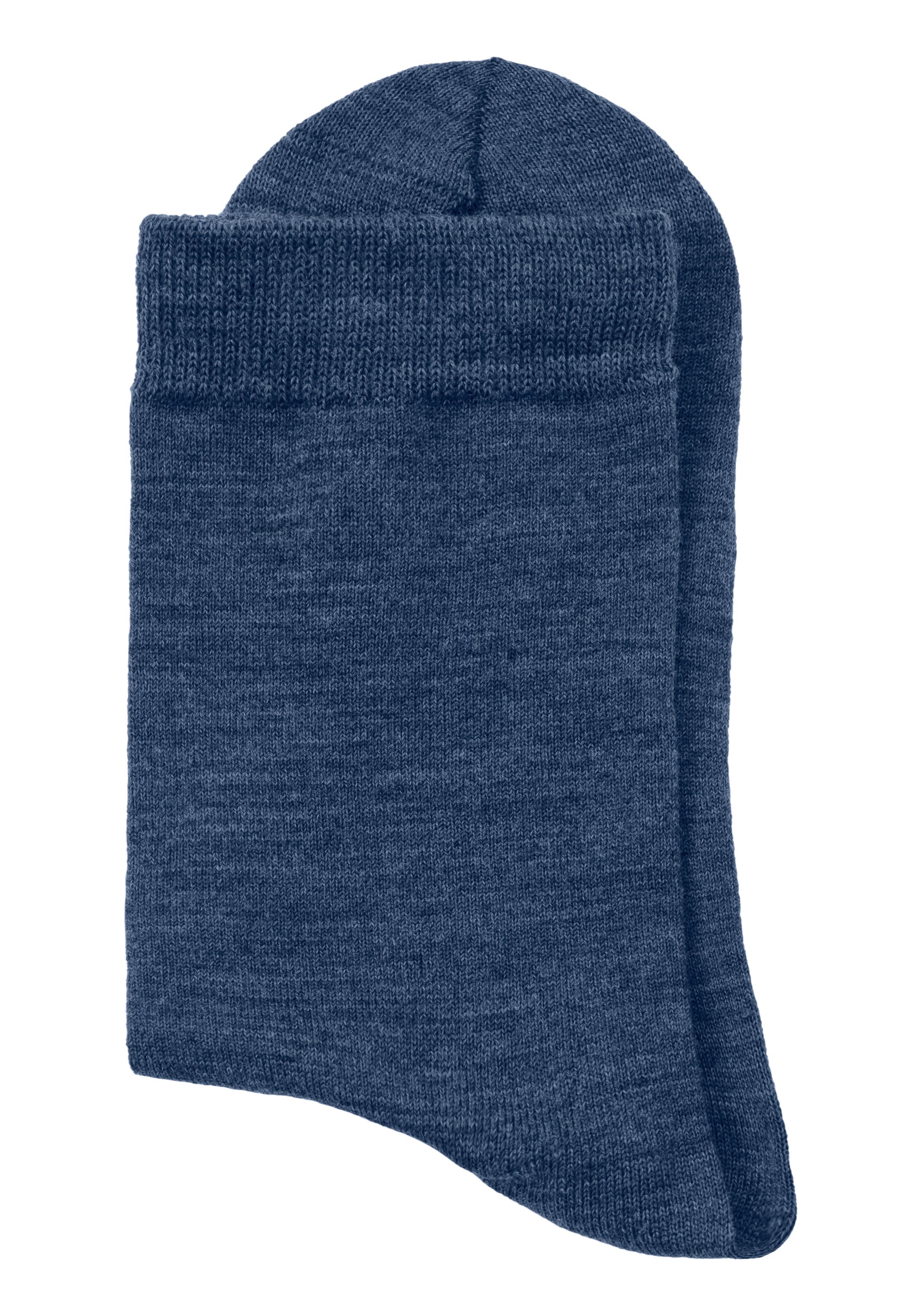 Bench. 2x Socken Material aus flauschigem jeans 1x navy, Wollsocken (3-Paar)