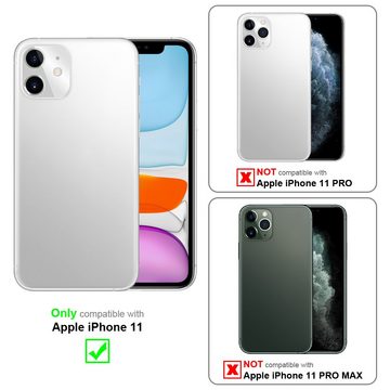 Cadorabo Handyhülle Apple iPhone 11 Apple iPhone 11, Flexible TPU Silikon Handy Schutzhülle - Hülle - mit Glitzer