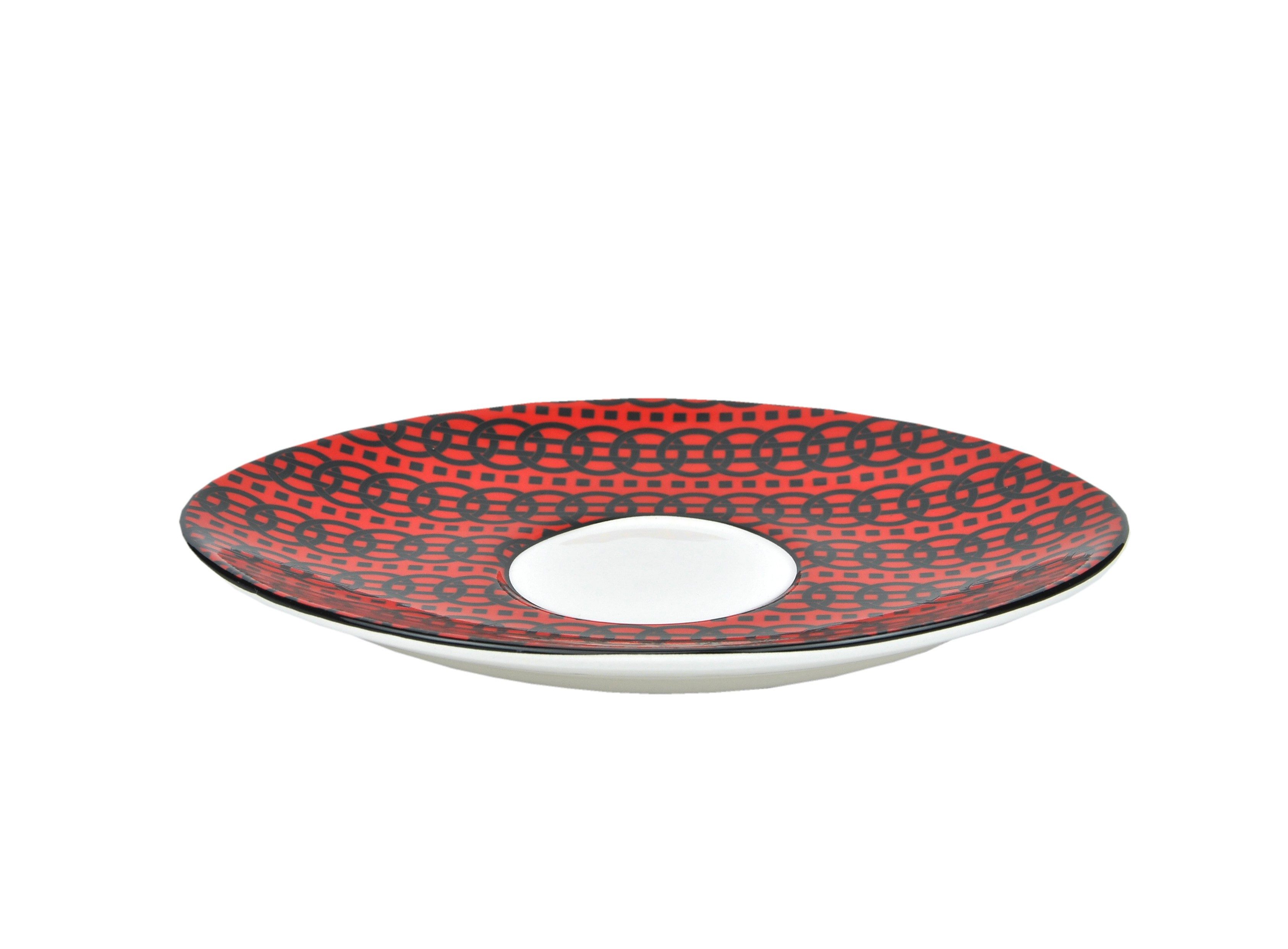 MamboCat Teekanne Tea for one Set im Retro Design mit Zick-Zack Dekor Jameson & Tailor