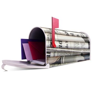 banjado Amerikanischer Briefkasten Mailbox Zeitungen (Amerikanischer Briefkasten, original aus Mississippi USA), 22 x 17 x 51 cm
