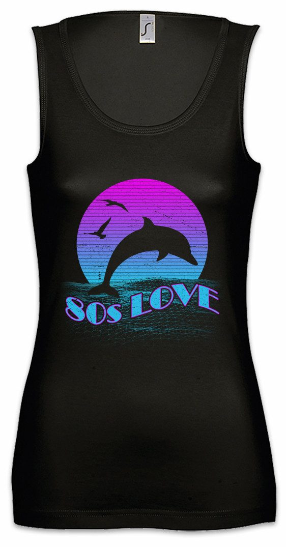Urban Backwoods Tanktop 80s Love Ärmelloses Damen T-Shirt Synthesizer Electro Techno LFO Musik MC Elektro 90s 80s