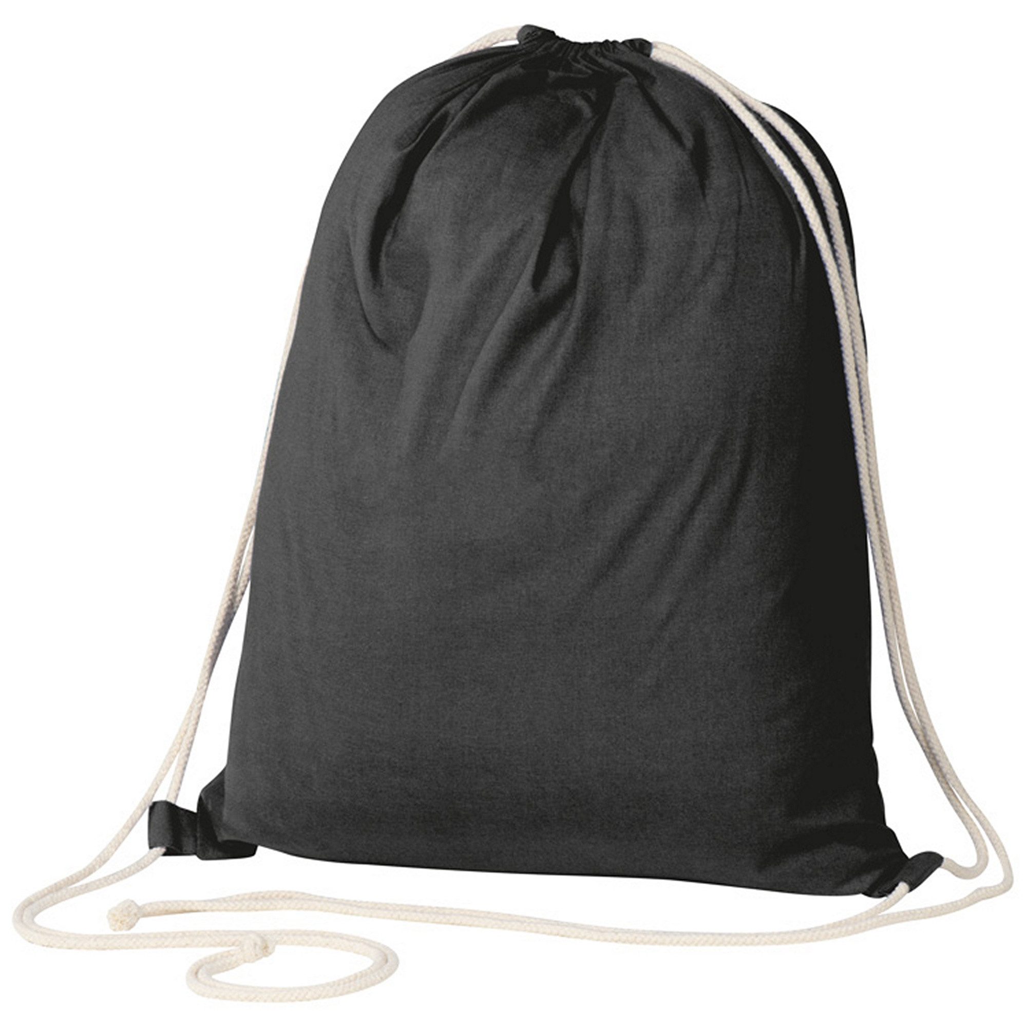 Macma Gymbag Gymbag / Sportbeutel / Turnbeutel aus Baumwolle / Farbe: schwarz