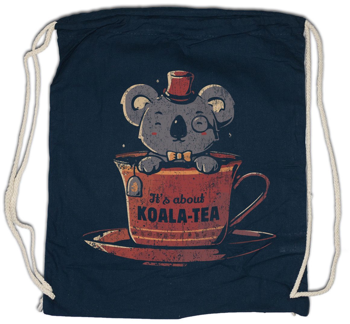 Turnbeutel Koala Tea Turnbeutel Tee Teetrinker Teacup Bär Koalabär Bear Cute