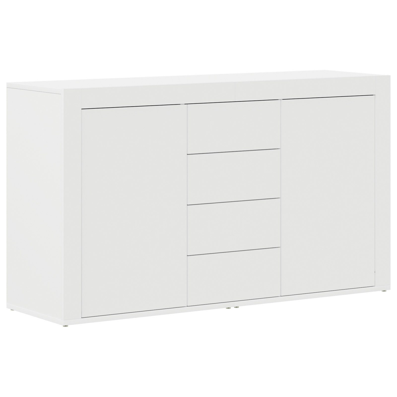 vidaXL Sideboard Weißes Sideboard Weiß Holz günstig online kaufen