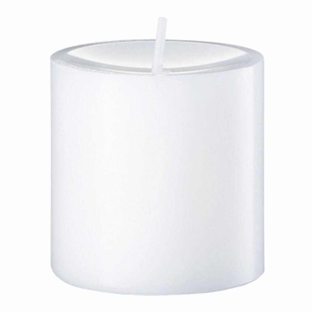 Engels Kerzen Stumpenkerze Gegossen Weiß H 8 cm