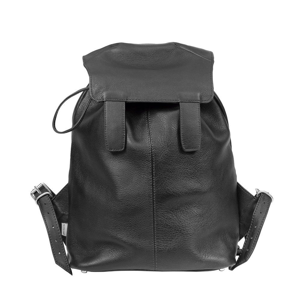 Jahn-Tasche Cityrucksack Lederrucksack / Cityrucksack Gr. M, Nappa Schwarz, Jahn-Tasche 518