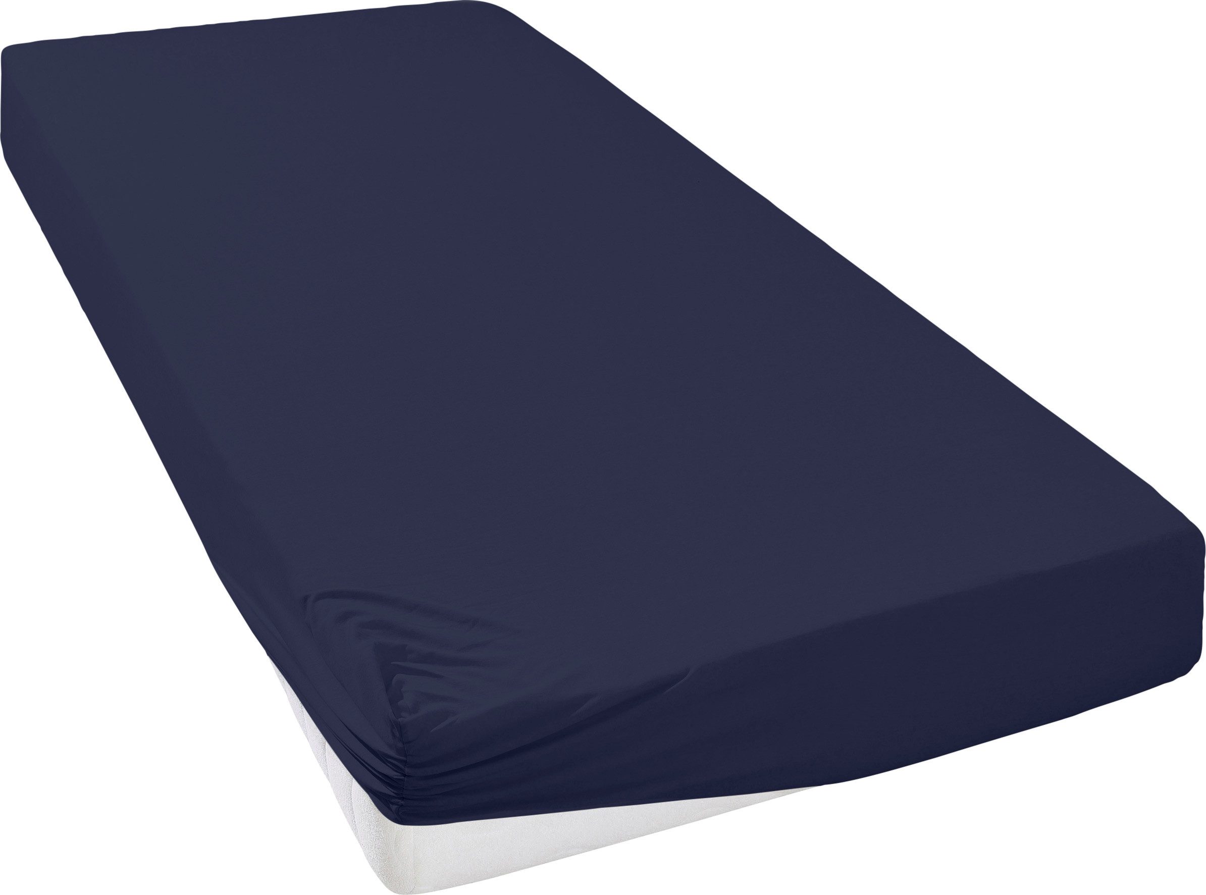 OTTO home Spannbettlaken GRETA Jersey aus 100% Baumwolle, 150 g/m², Jersey, Gummizug: rundum, (1 Stück), Premium Bettlaken für Matratzen bis 23 cm Höhe, perfekter Sitz