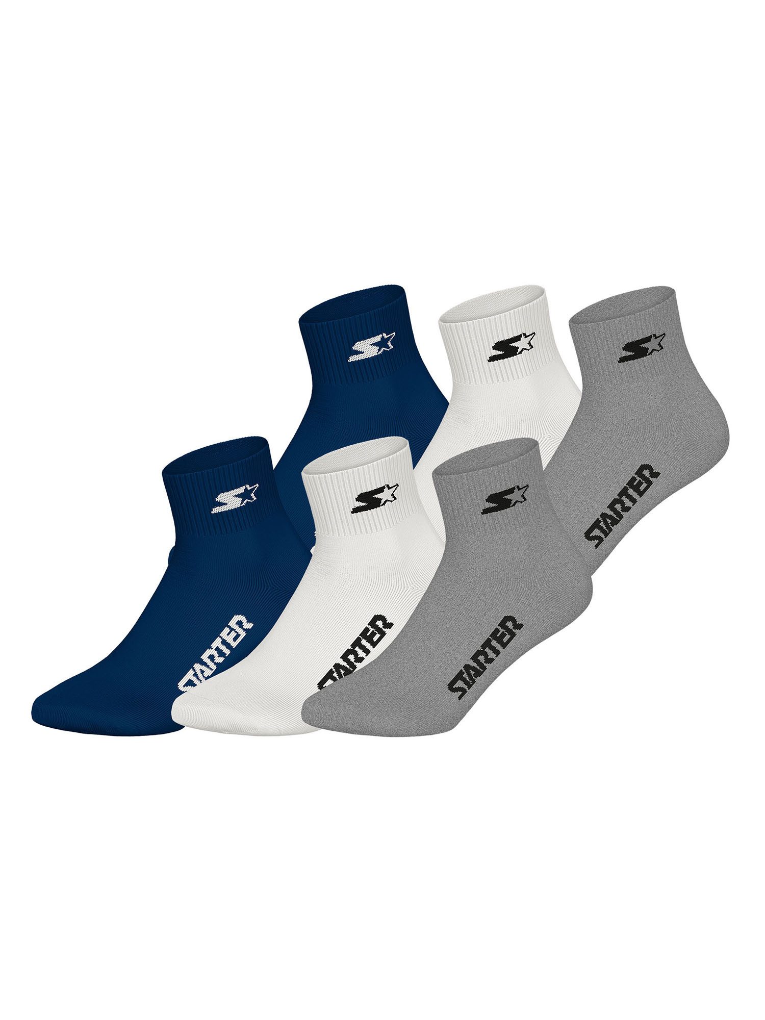 Starter Basicsocken Quarter (6-Paar) Socken, Baumwollsocken, Alltagsocken