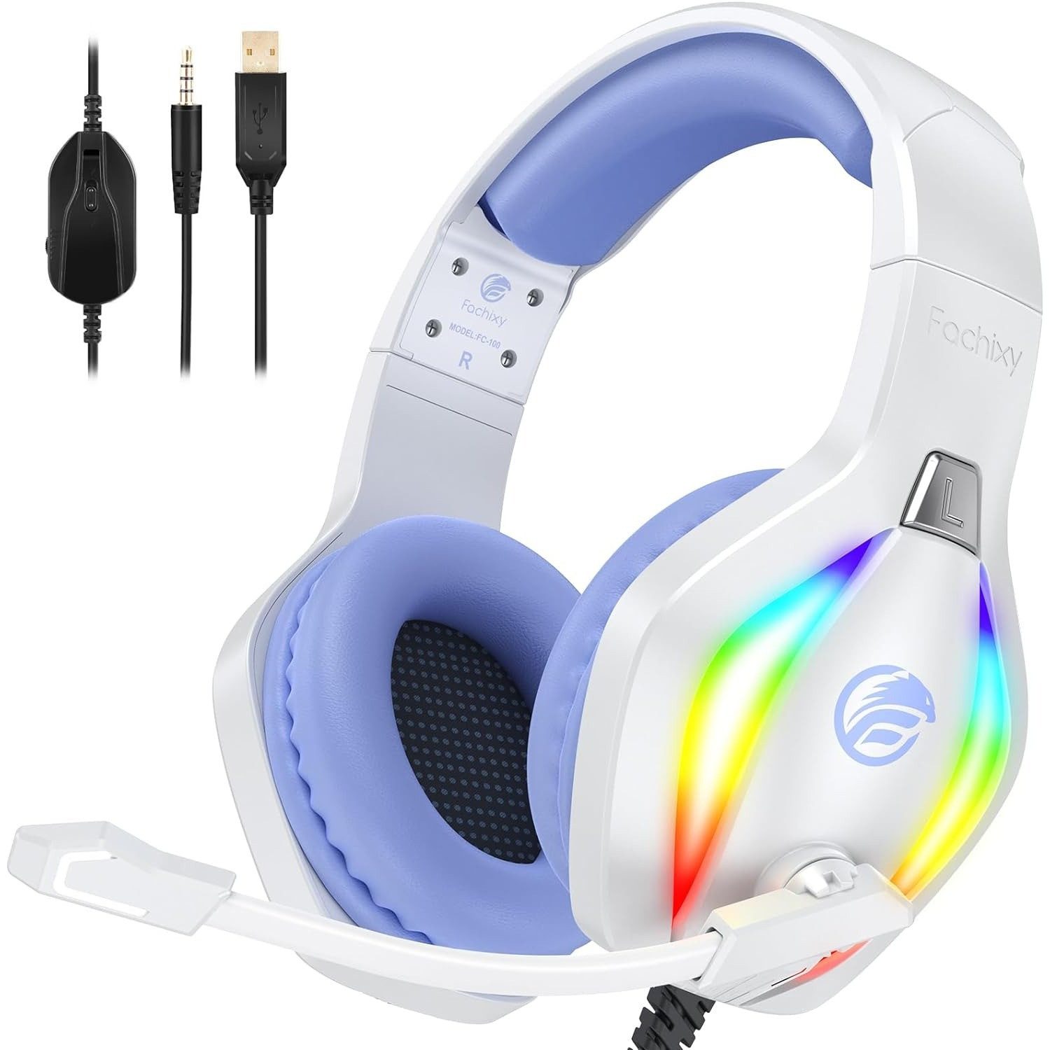 FC100 mit Mikrofon für PS4/PS5/PC/Xbox/Nintendo Switch Gaming-Headset