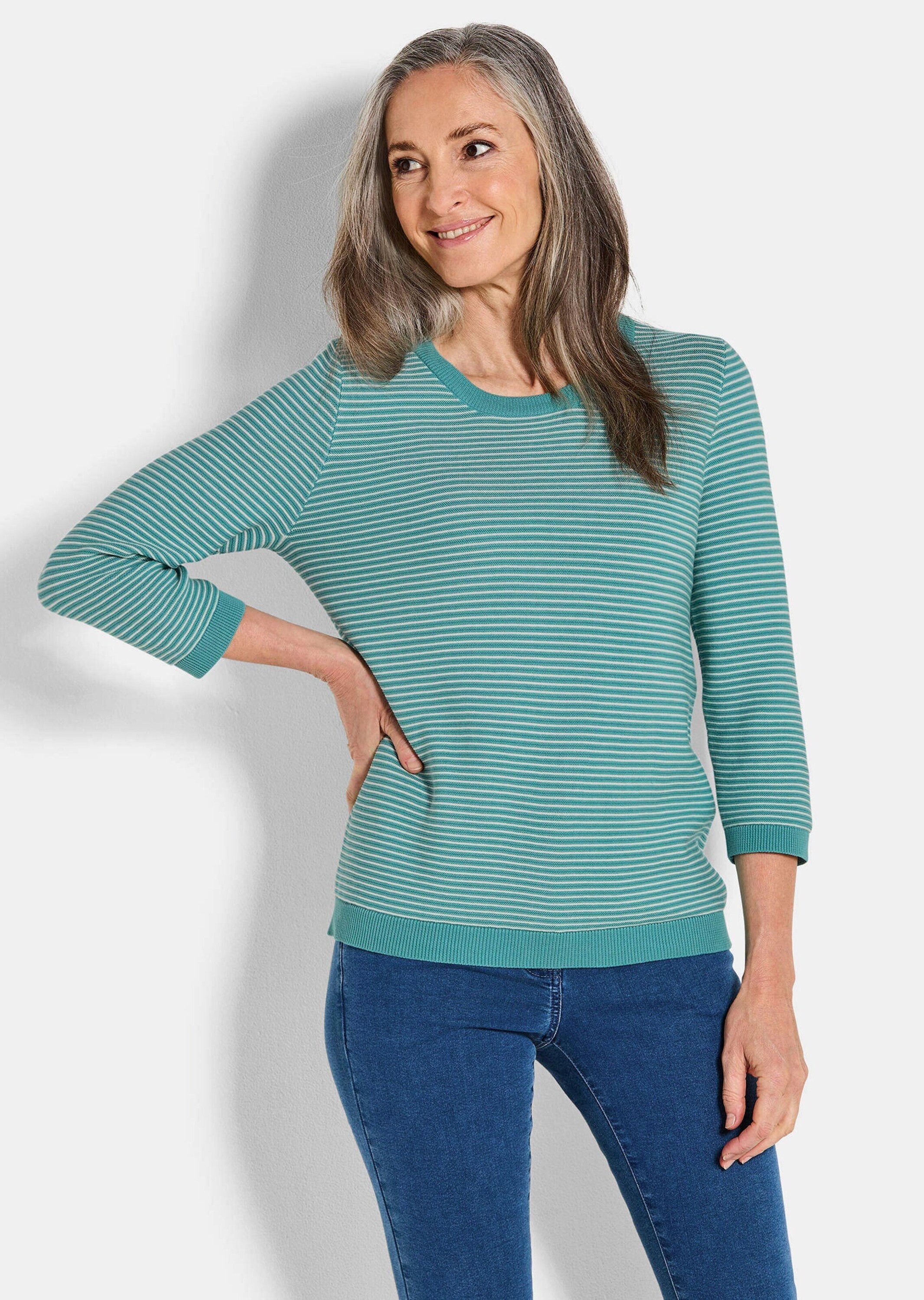 GOLDNER Strickpullover Strickpullover aus Baumwolle günstig online kaufen