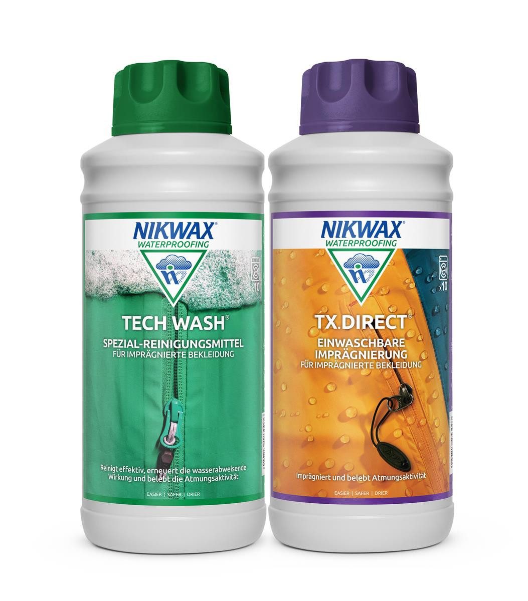 Nikwax NIKWAX TechWash und TX.Direct Wash In 2x1l - Doppelpack Spezialwaschmittel