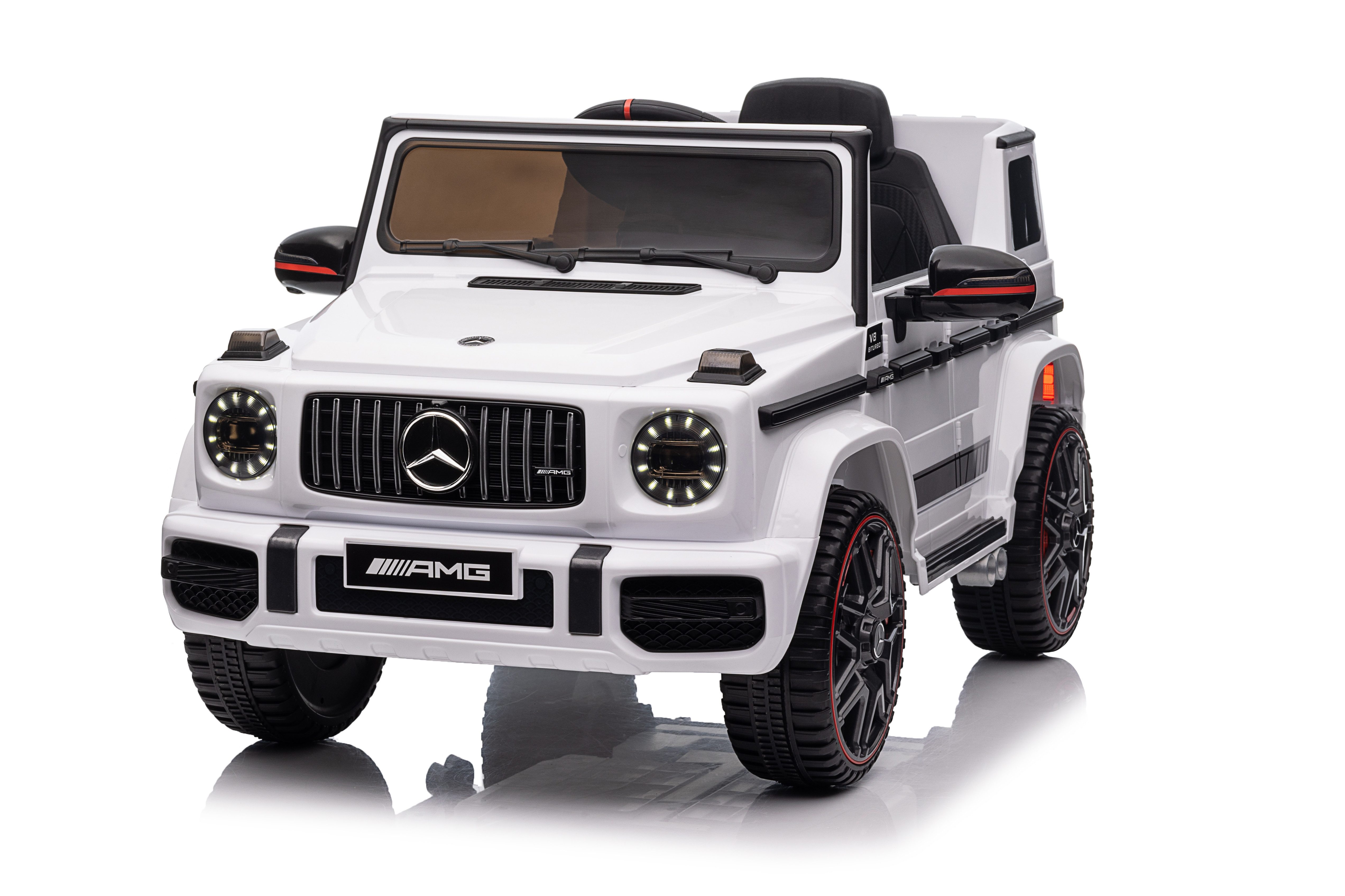 FCH Elektro-Kinderauto Elektroautos für Kinder Mercedes Benz G63 AMG mit 12V Elektrofahrzeug, mit 12V Elektrofahrzeug 2,4G Fernbedienung, MP3