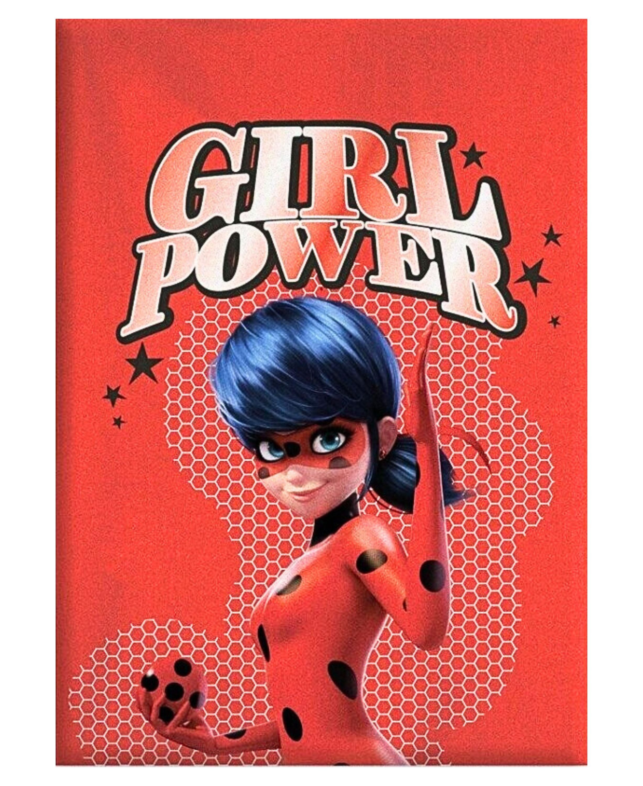 Kinderdecke GIRL POWER, Miraculous - Ladybug, Kinder Fleecedecke weiche Kuscheldecke 140 x 100 cm