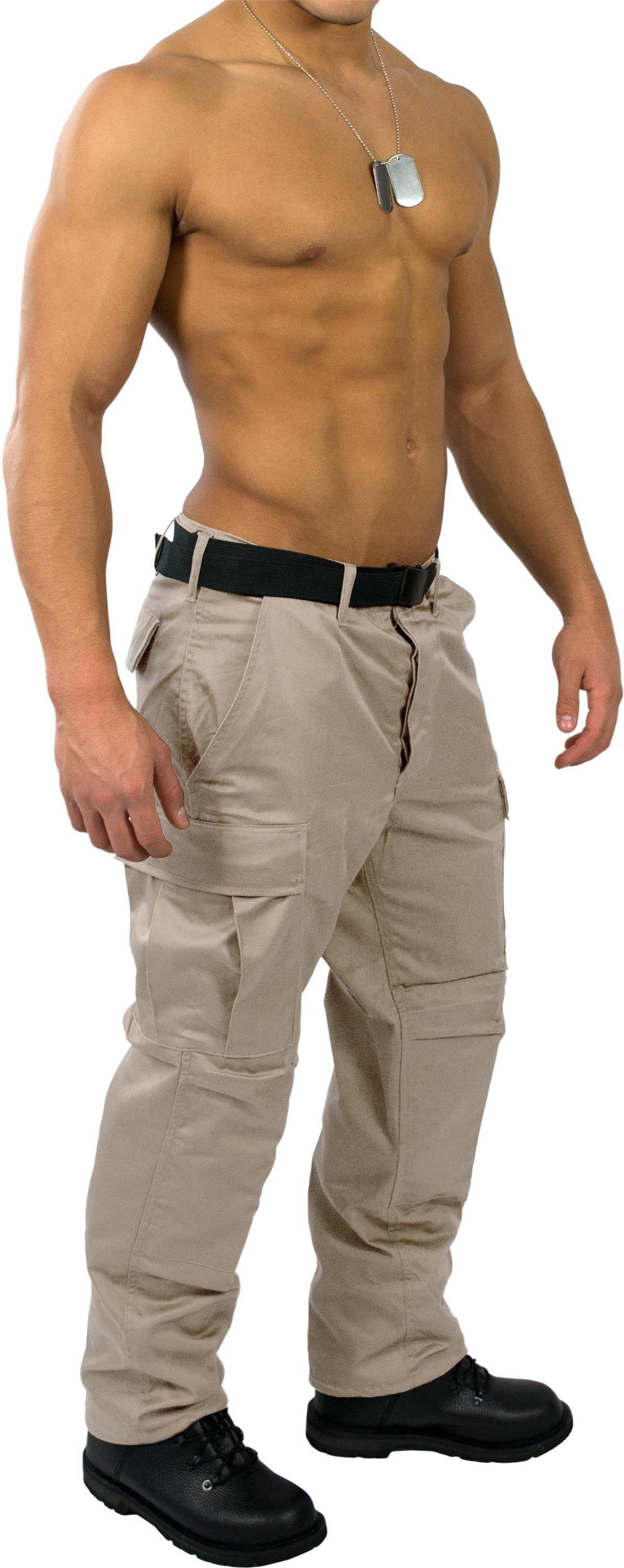 Outdoorhose Herren Feldhose Hose Bundeswehr Wanderhose BDU Cargohose Khaki normani Funktionshose Outdoorhose US Rangerhose Army „Trooper“