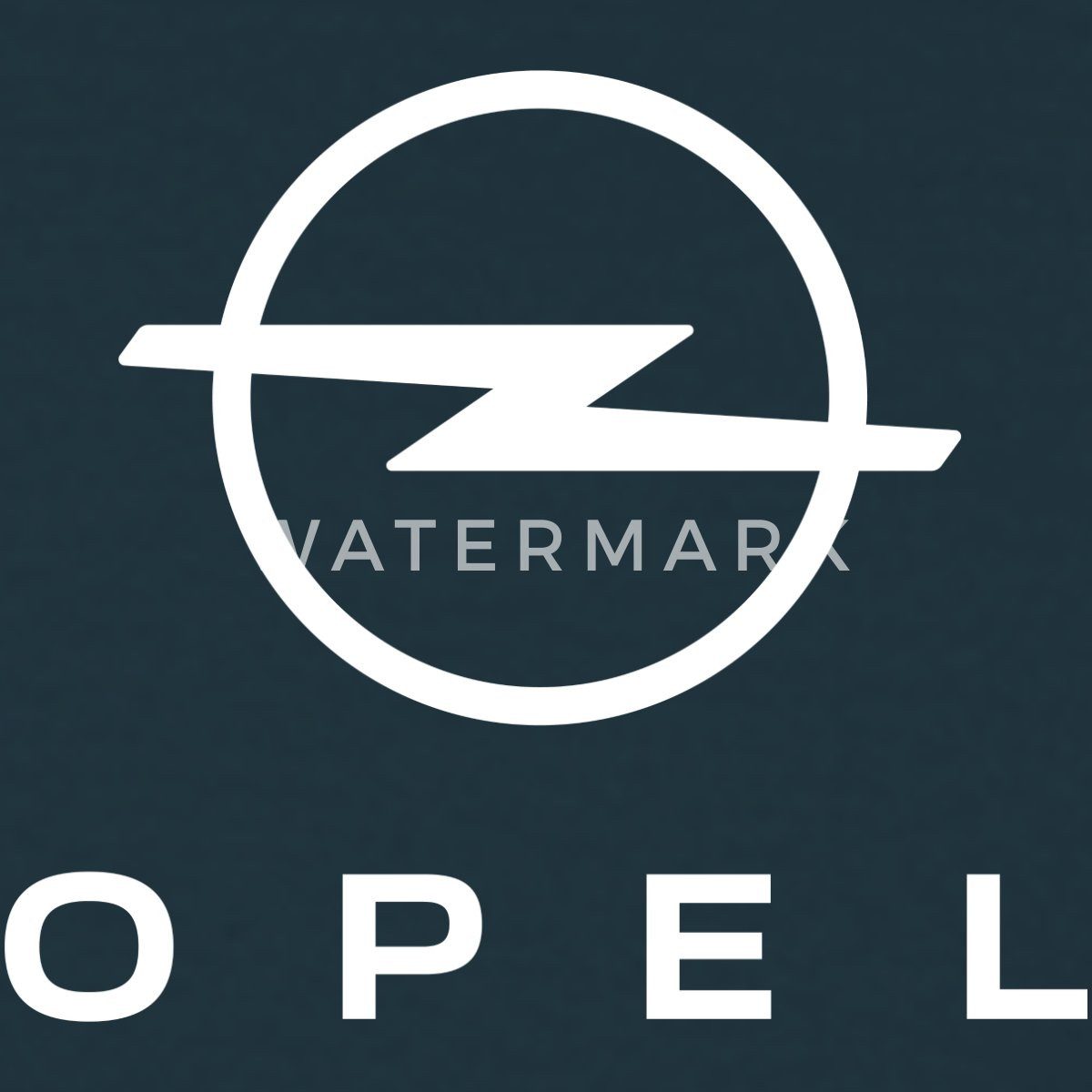 Spreadshirt T-Shirt Opel Logo Weißer Schriftzug günstig online kaufen