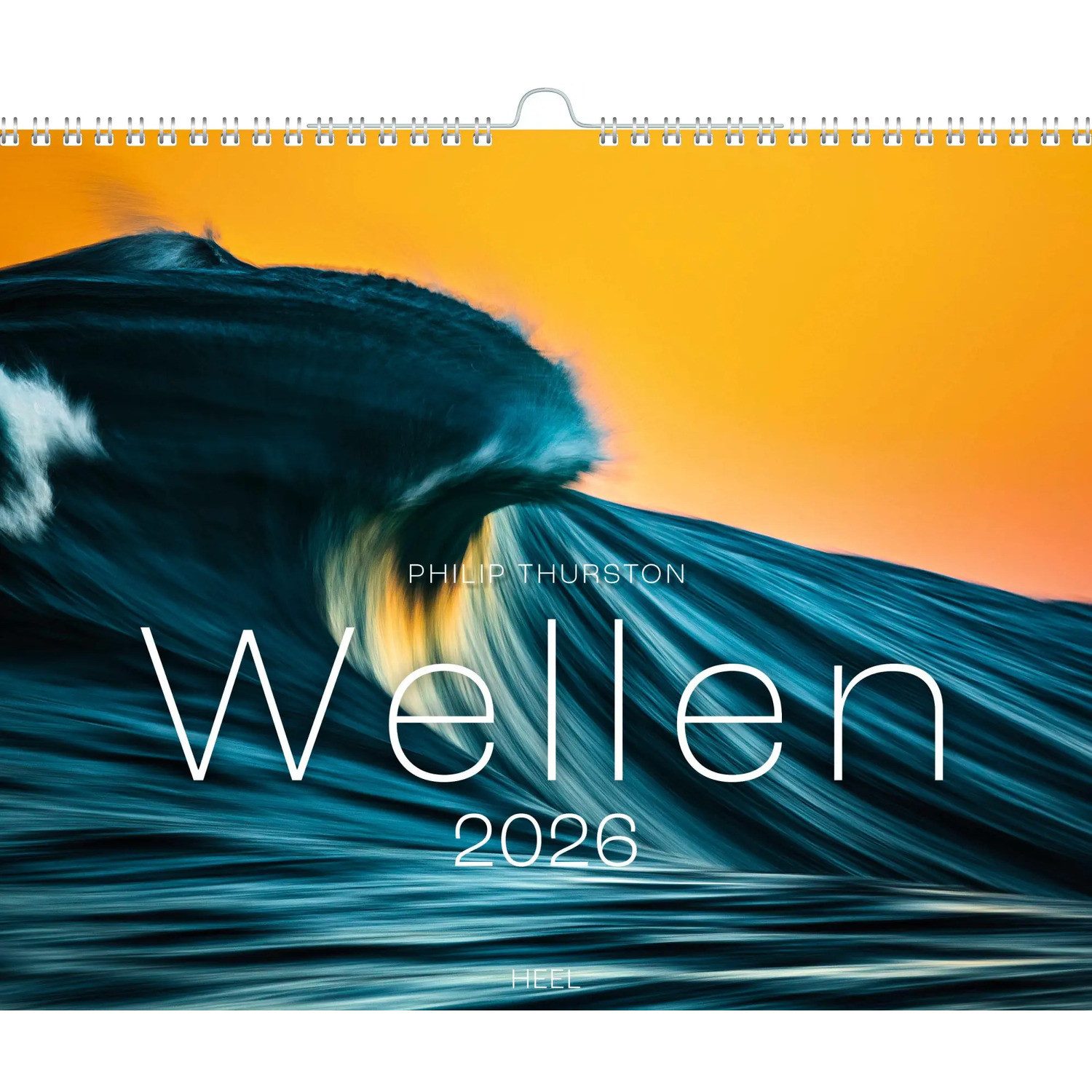 HEEL Verlag Wandkalender Wellen Kalender 2026: Meeres- und Wasser-Fotografie XXL Premium...