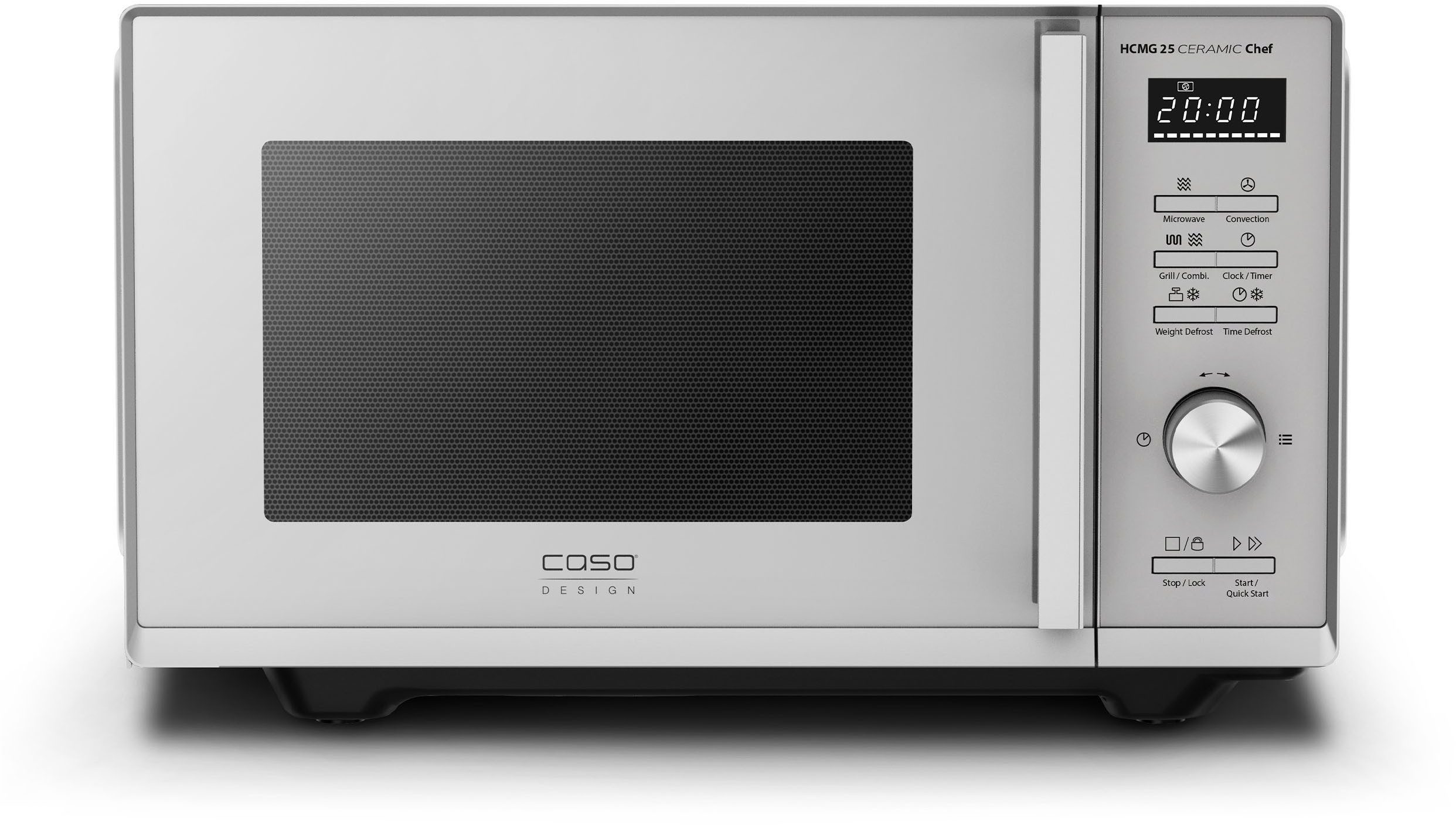 Caso Mikrowelle 3355 HCMG 25 Ceramic Chef, Grill, Heißluft, Mikrowelle, 25 l, 3355 HCMG 25 Ceramic Chef