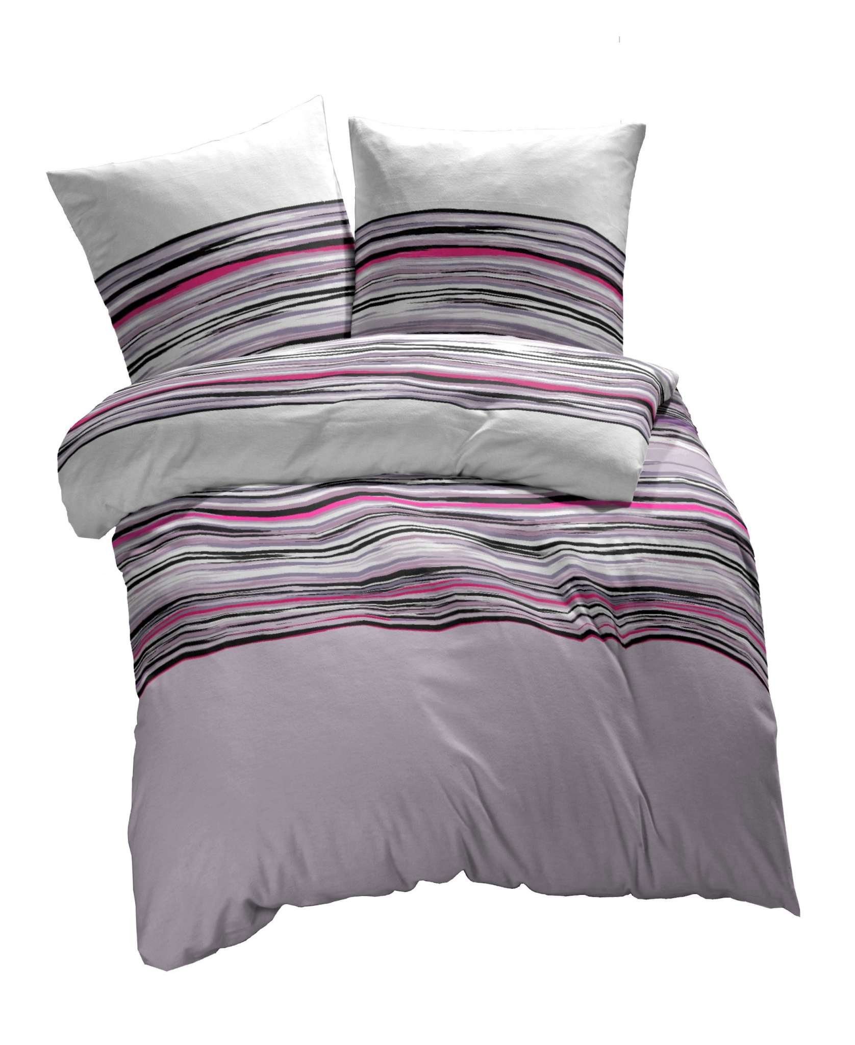 etérea Himmlische Qualität Bettwäsche etérea Renforcé Bettwäsche Jeanine Violett und, Renforcé, 1 teilig