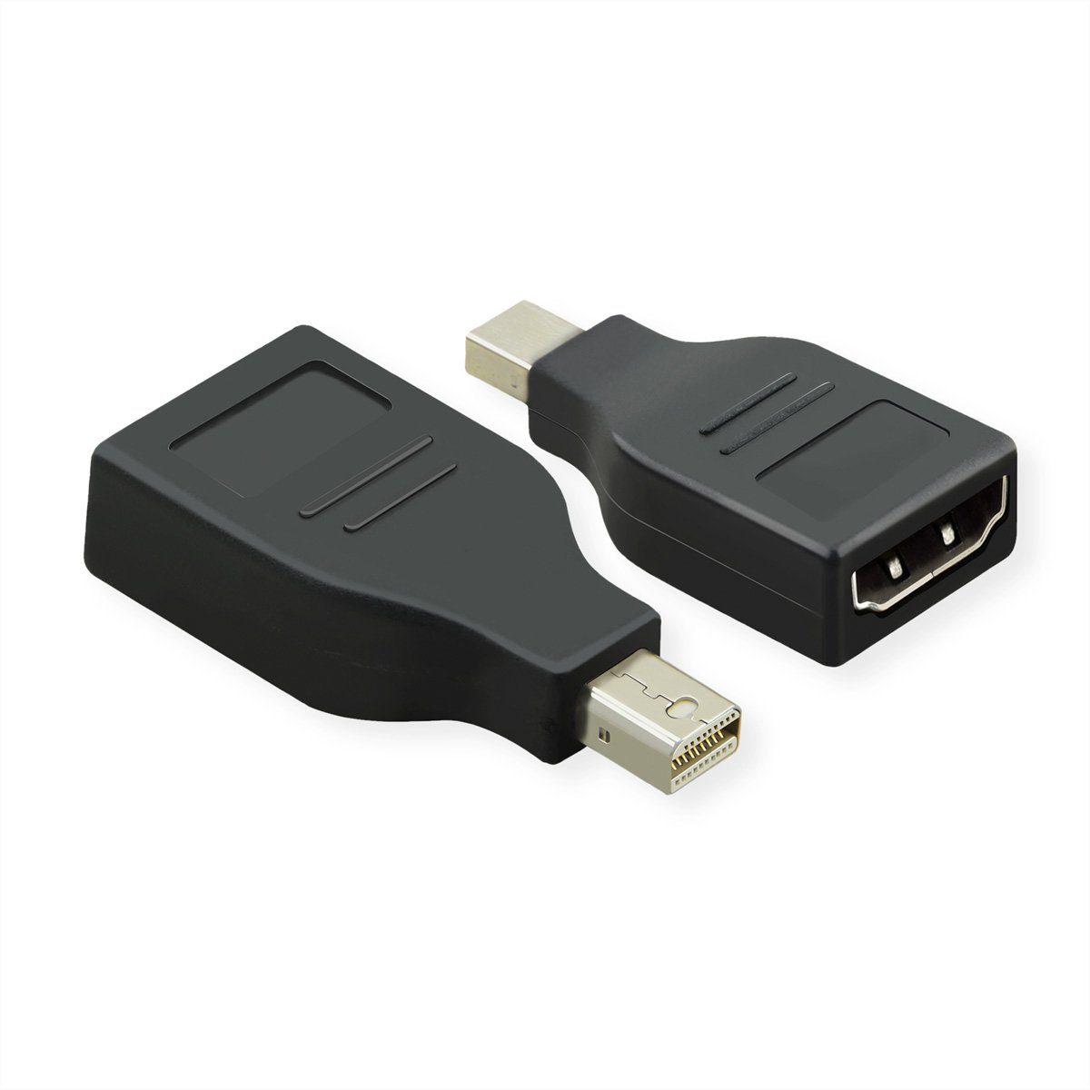 VALUE Mini DisplayPort-HDMI Adapter, Mini DP ST - HDMI BU Audio- & Video-Adapter Mini DisplayPort Männlich (Stecker) zu HDMI Typ A Weiblich (Buchse)