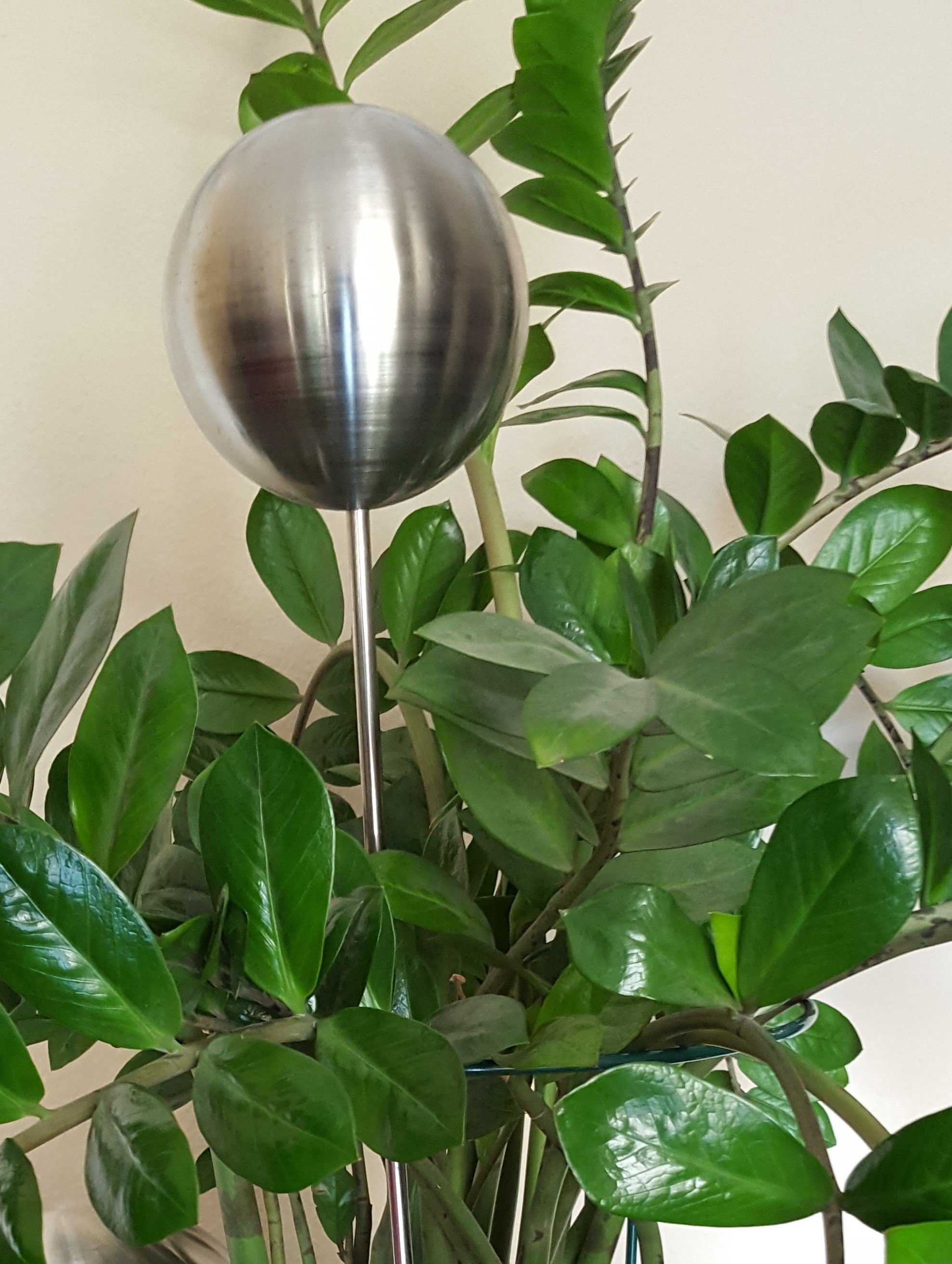 Jürgen Bocker - Gartenambiente Gartenstecker Rosenkugel Edelstahl matt Stab günstig online kaufen