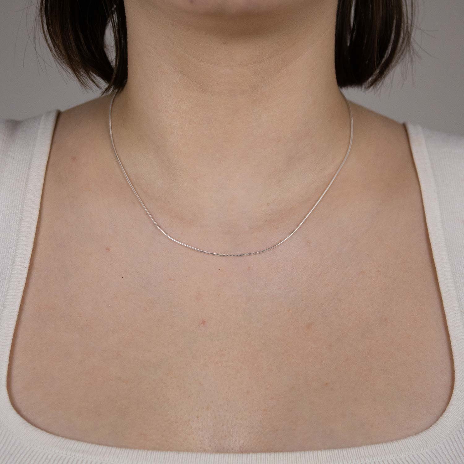 HOPLO Schlangenkette Silberkette Schlangenkette Länge 42cm günstig online kaufen