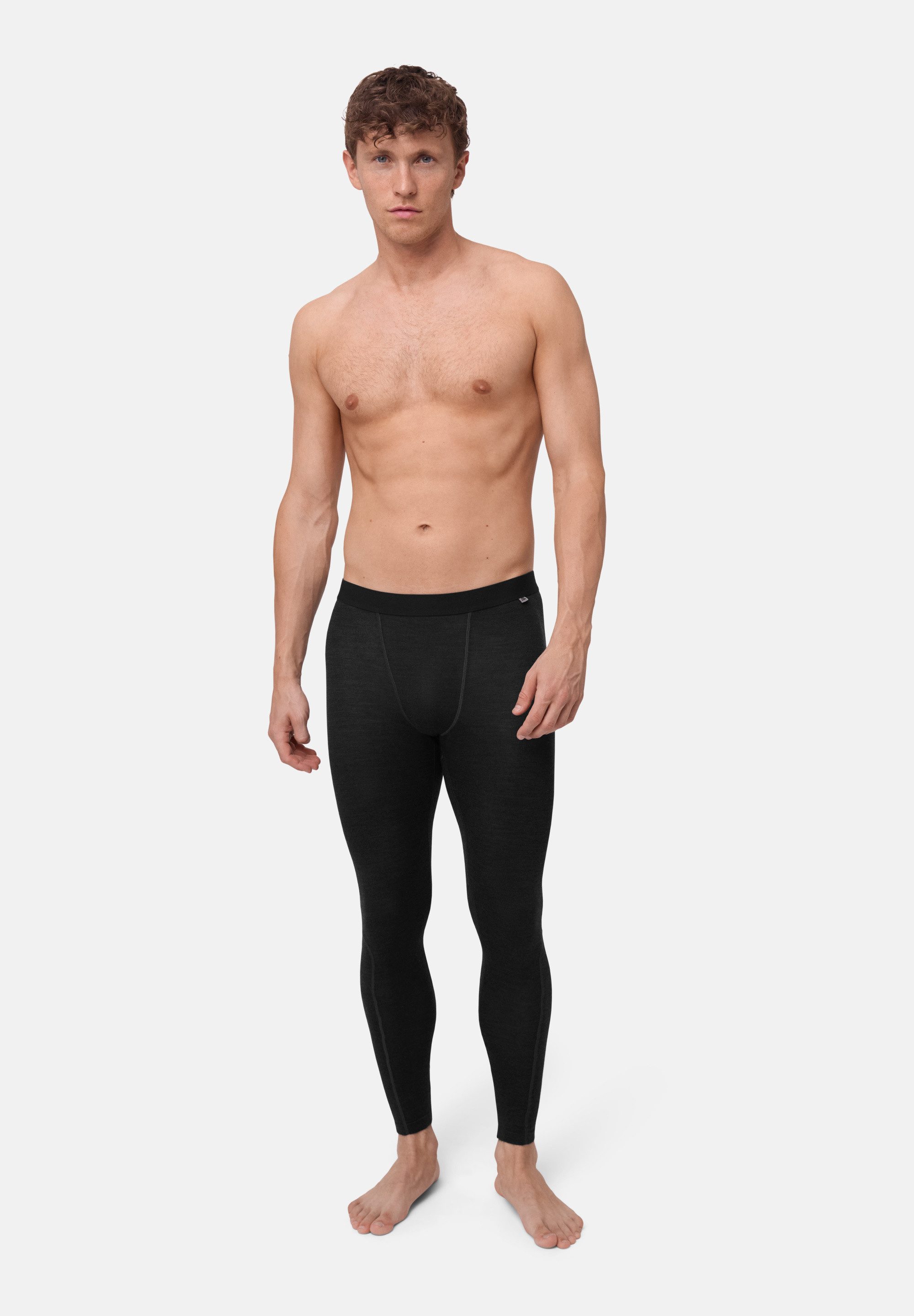 DANISH ENDURANCE Thermounterhose Merino Lange Funktionshose für Herren, atmungsaktiv & temperaturregulierend
