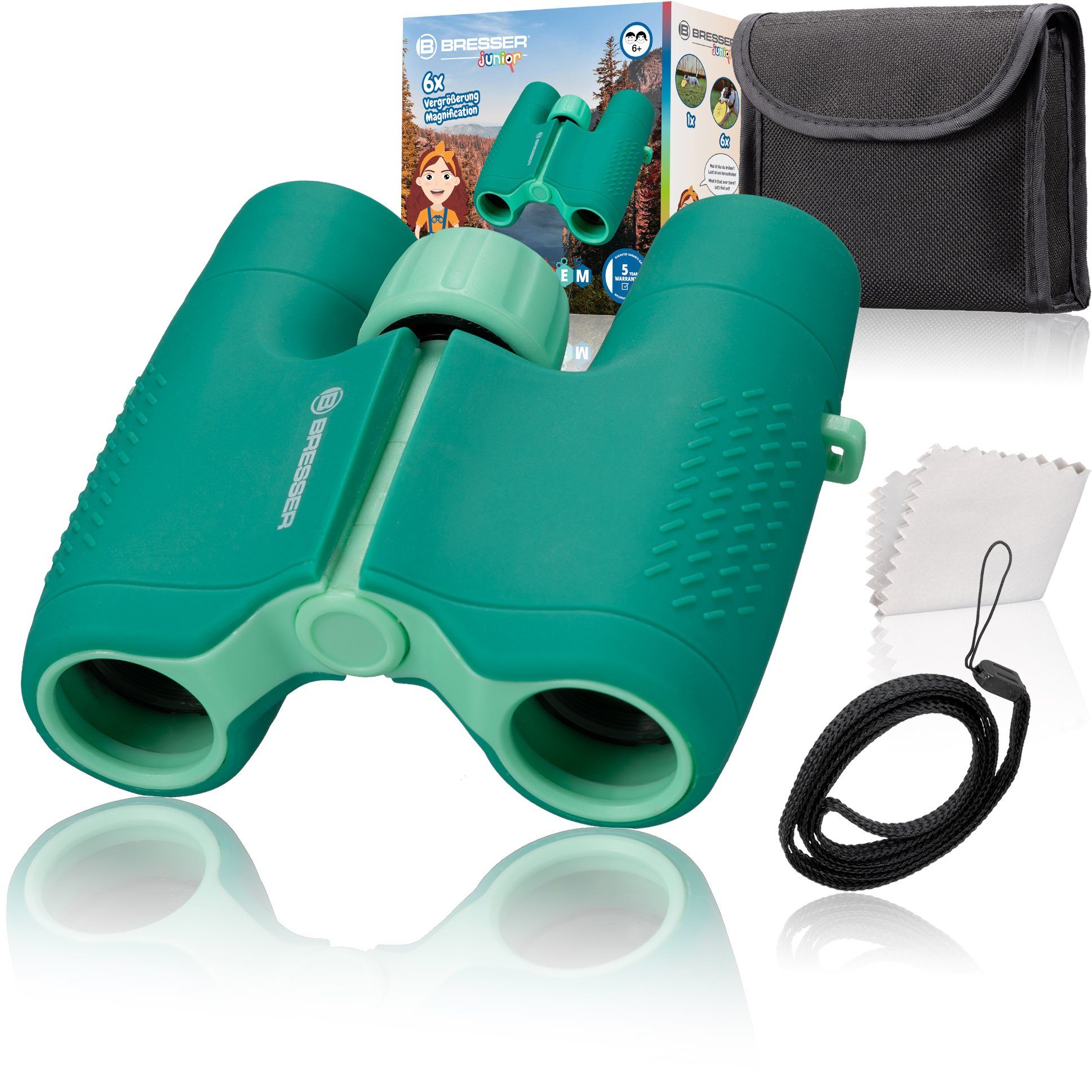 BRESSER junior Kinderfernglas 6x21 grün Kinderfernglas günstig online kaufen