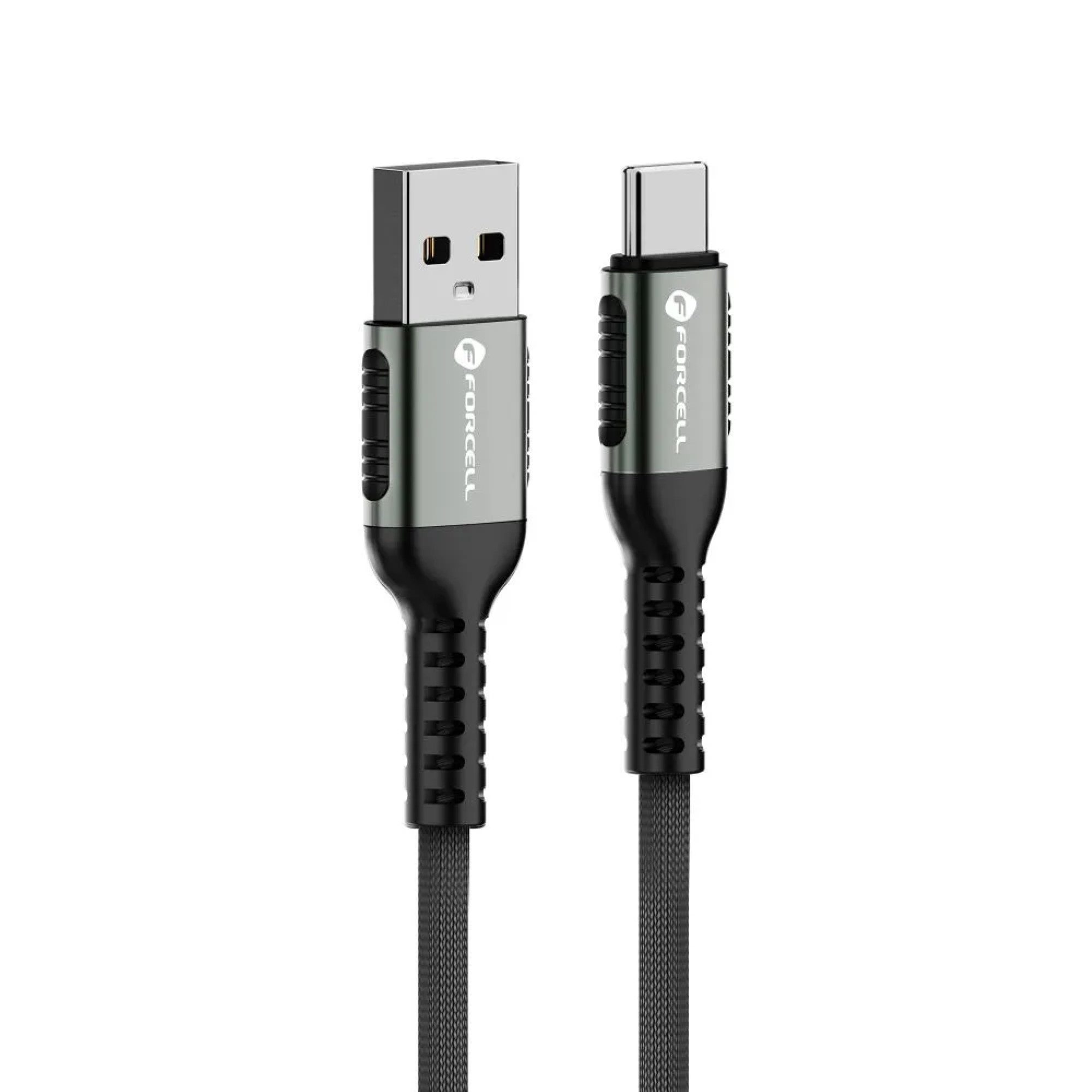 Forcell F-ENERGY C256 Kabel USB A auf Typ C QC3.0 3A 66W Cafule 1,2 m USB-Kabel